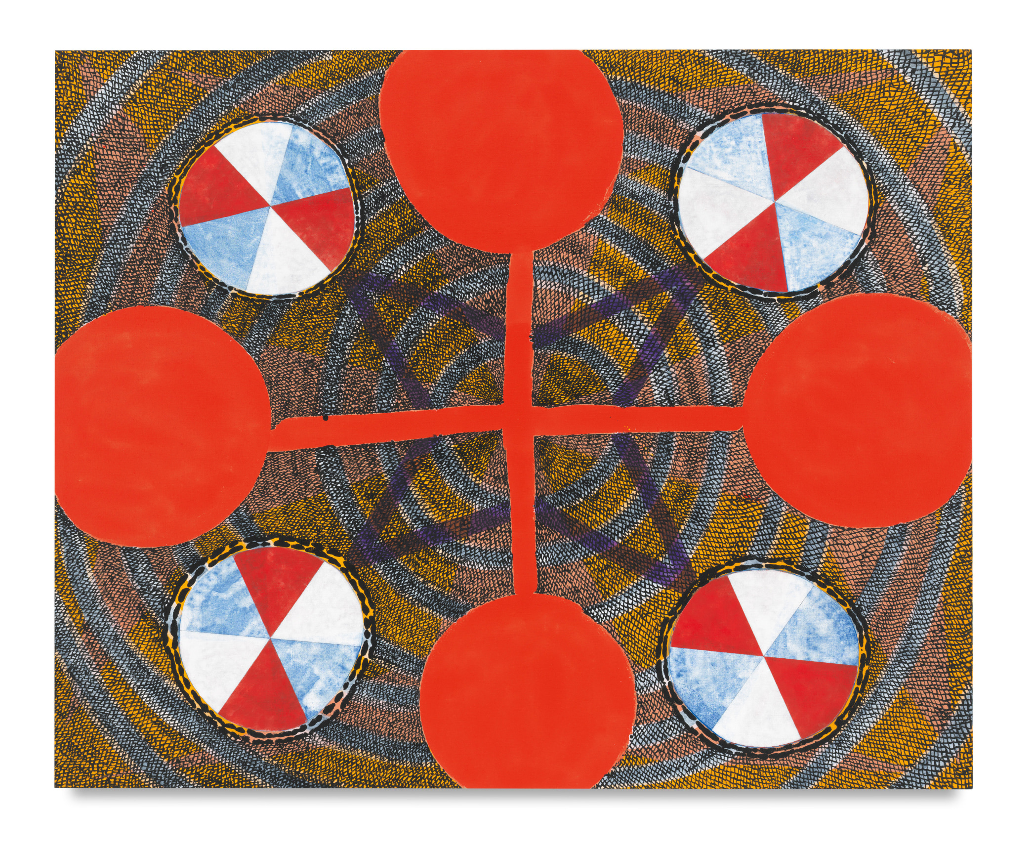 Roy Dowell, untitled #1125, 2019, Acrylic on linen over panel