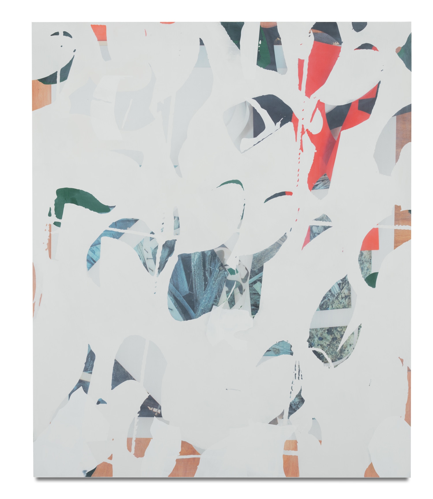 Kevin Appel, Composite 8 (wrapped), 2016, Acrylic, oil, and UV cured ink on canvas over aluminum