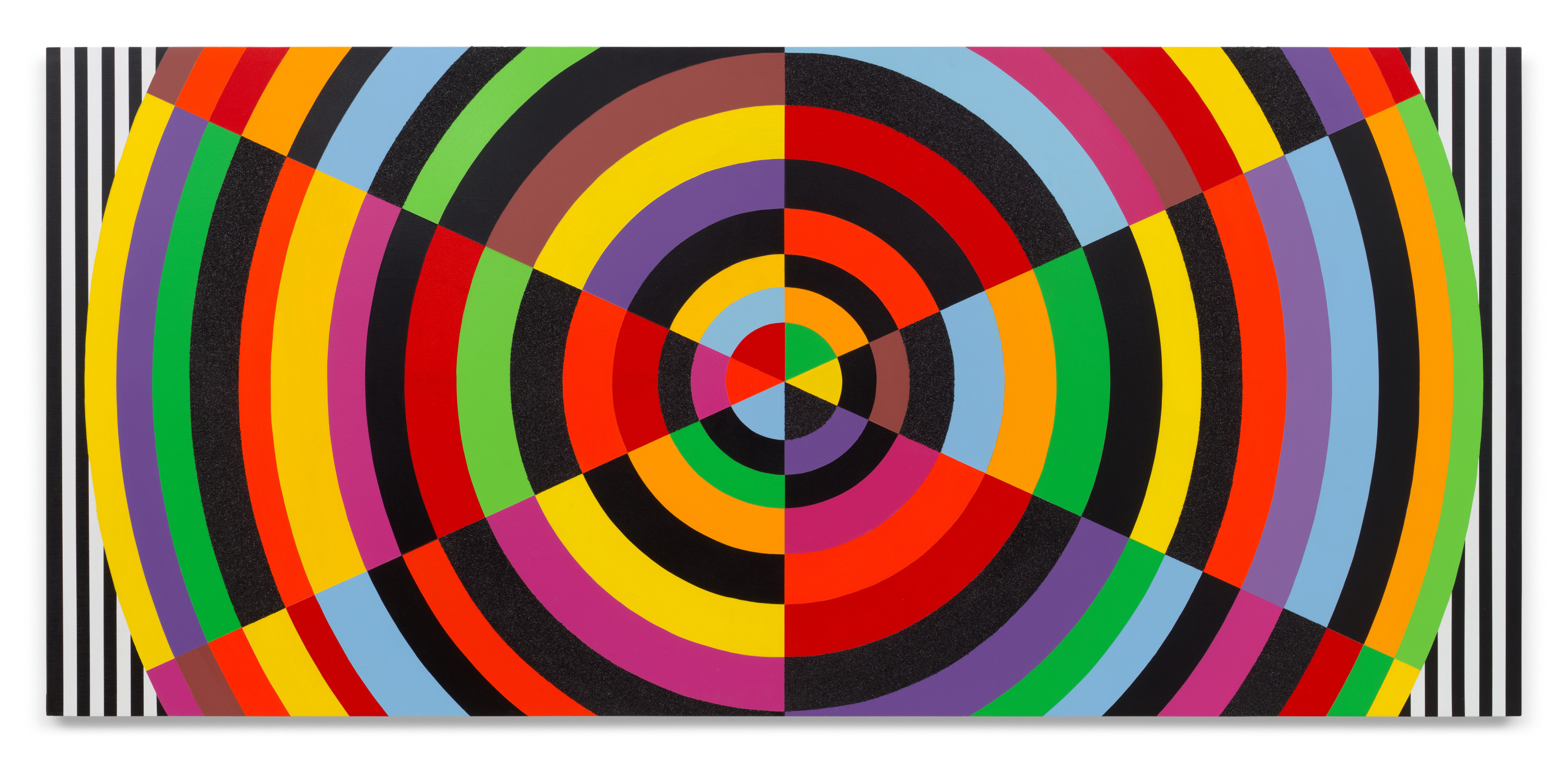 Untitled (Divination), 2023, Acrylic paint and glitter on wood panel, 36 x 80 inches, 91.4 x 203.2 cm, Signed and dated (verso), MMG#36355