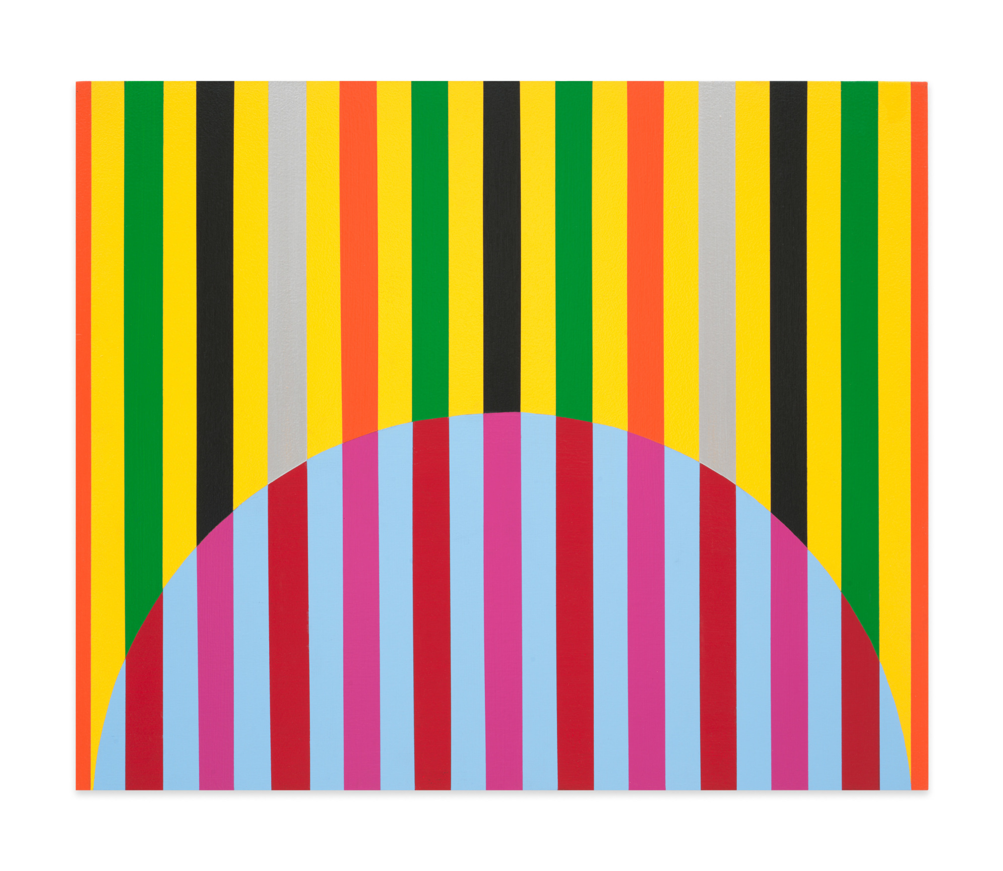 Untitled (Sunrise/Sunset SM-l), 2021, Latex paint on wood panel, 20 x 24 inches, 50.8 x 61 cm, MMG#33410