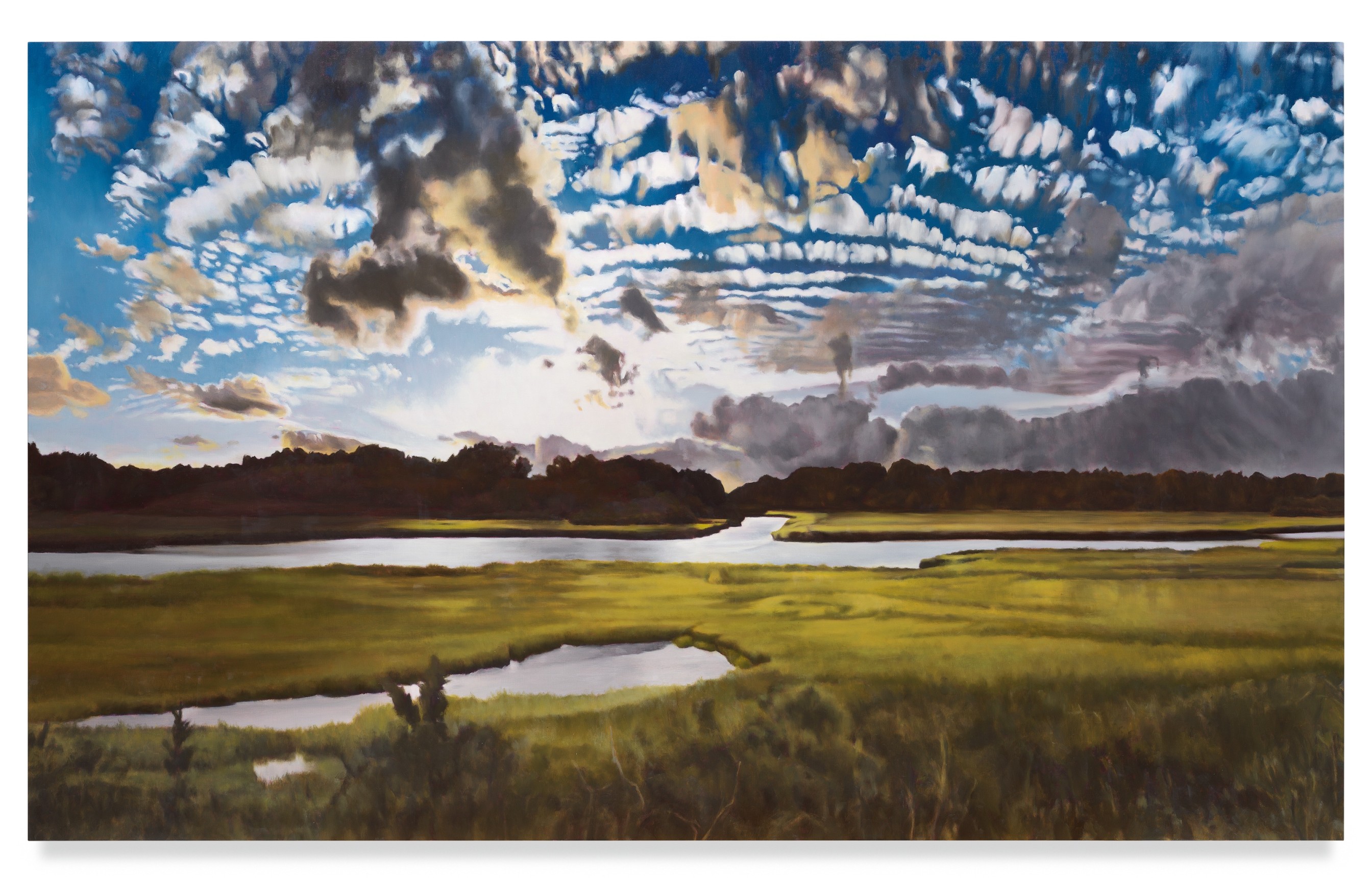 The Unbroken World, 2023, Oil on linen, 70 x 115 inches, 177.8 x 292.1 cm, MMG#35701