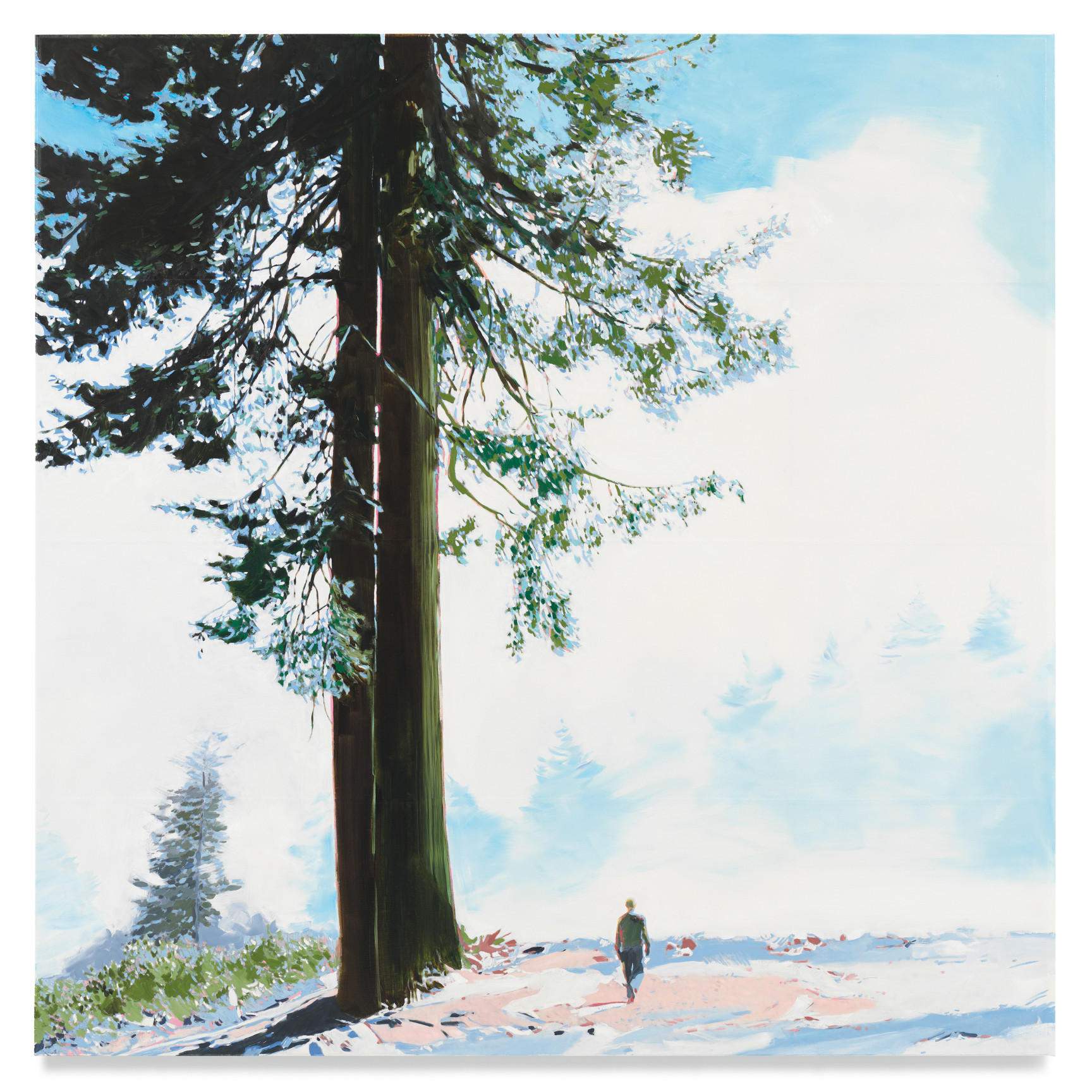 Redwood, 2022, Mixed media oil on canvas, 68 1/4 x 68 1/4 inches, 173.4 x 173.4 cm, MMG#34104