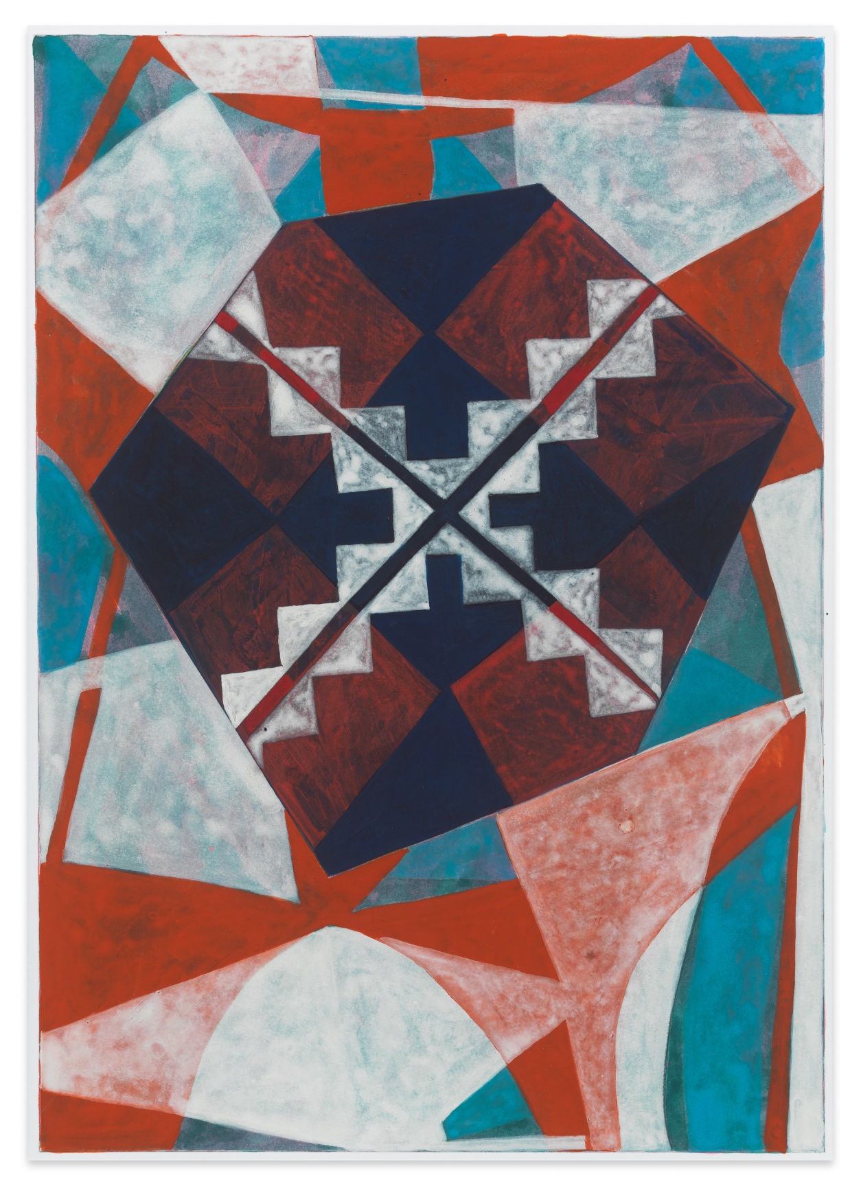 untitled #1224, 2022, Acrylic on illustration board,