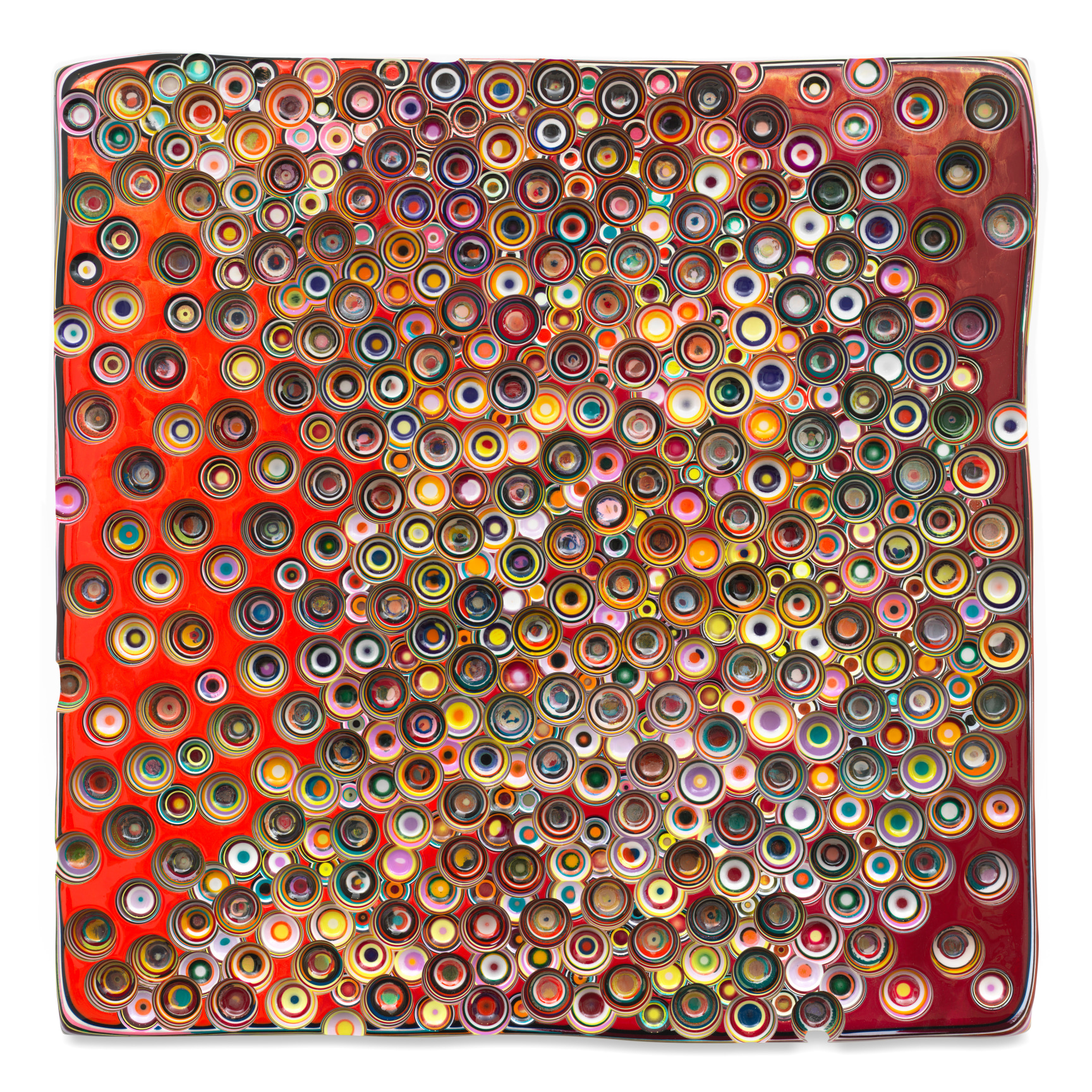TOOLONGINTHISCONDITION, 2025, Epoxy resin and pigments on wood, 36 x 36 inches, 91.4 x 91.4 cm, MMG#37968, &nbsp;