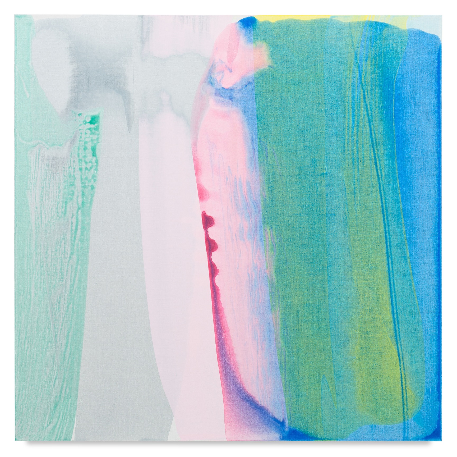 Movements (tides, automatic 3), 2015, Acrylic on linen, 45 x 45 inches, 114.3 x 114.3 cm, MMG#28232