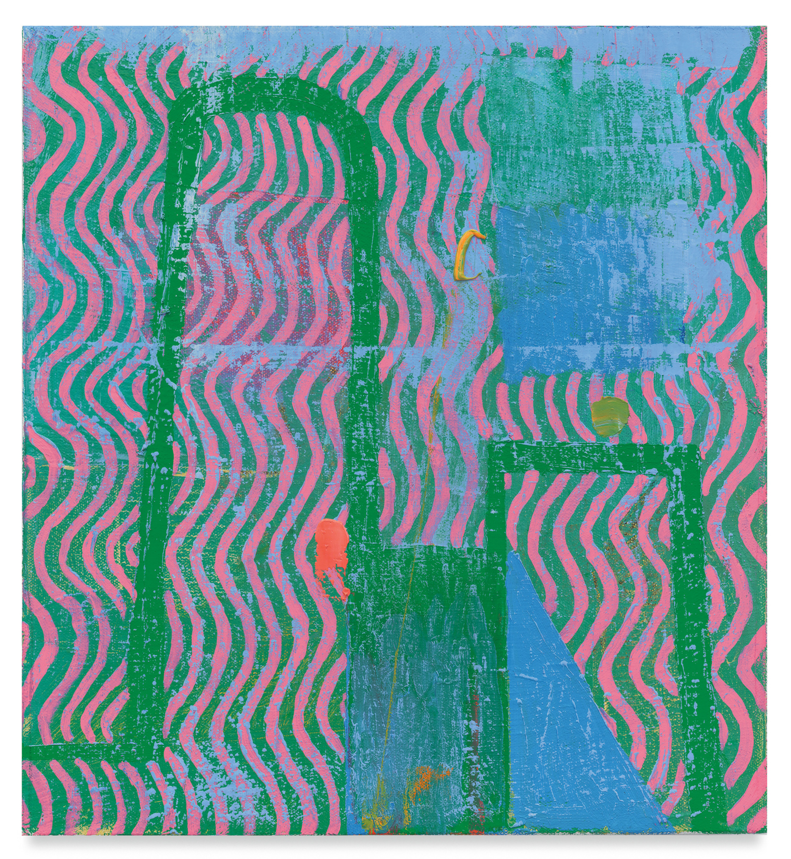 House, 2022, Oil on canvas, 12 x 12 inches, 30.5 x 30.5 cm, MMG#34832