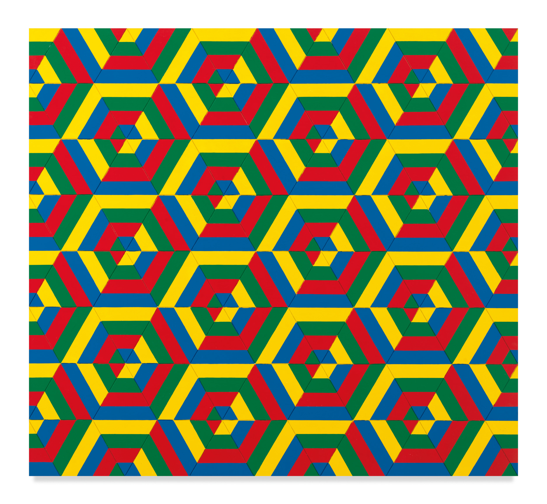 Untitled (0213/14), 2013 - 2014, Acrylic latex paint on cnc milled mdf panel, 48 x 52 1/2 inches, 121.9 x 133.4 cm, (MMG#34976)