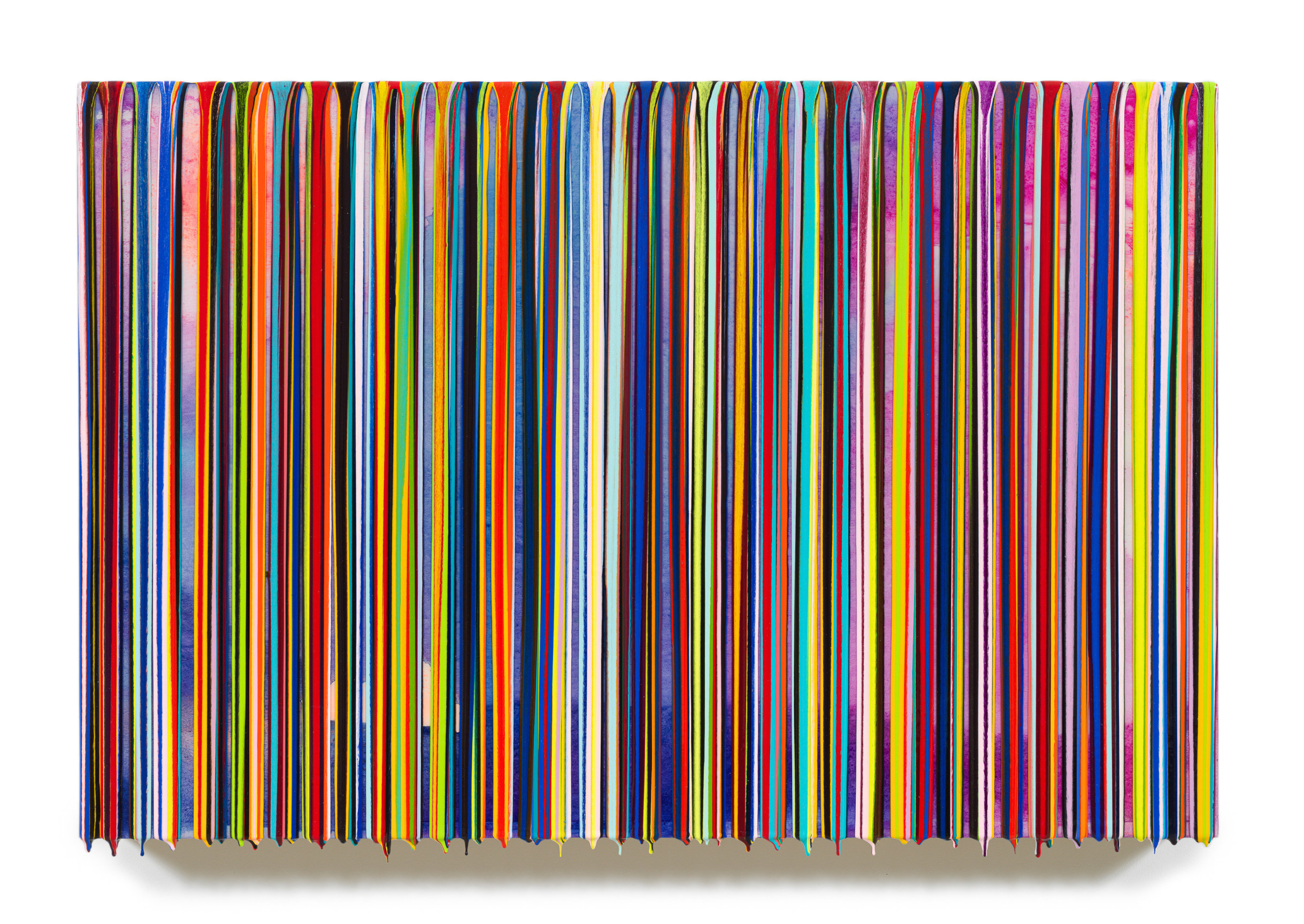 Markus Linnenbrink, HARDLUCKSTORY, 2022, Epoxy resin and pigments on wood,