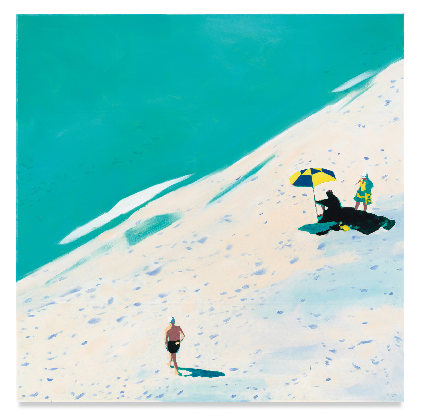 Turquoise, 2019, Mixed media oil on canvas, 63 x 63 inches, 160 x 160 cm,&nbsp;MMG#32044