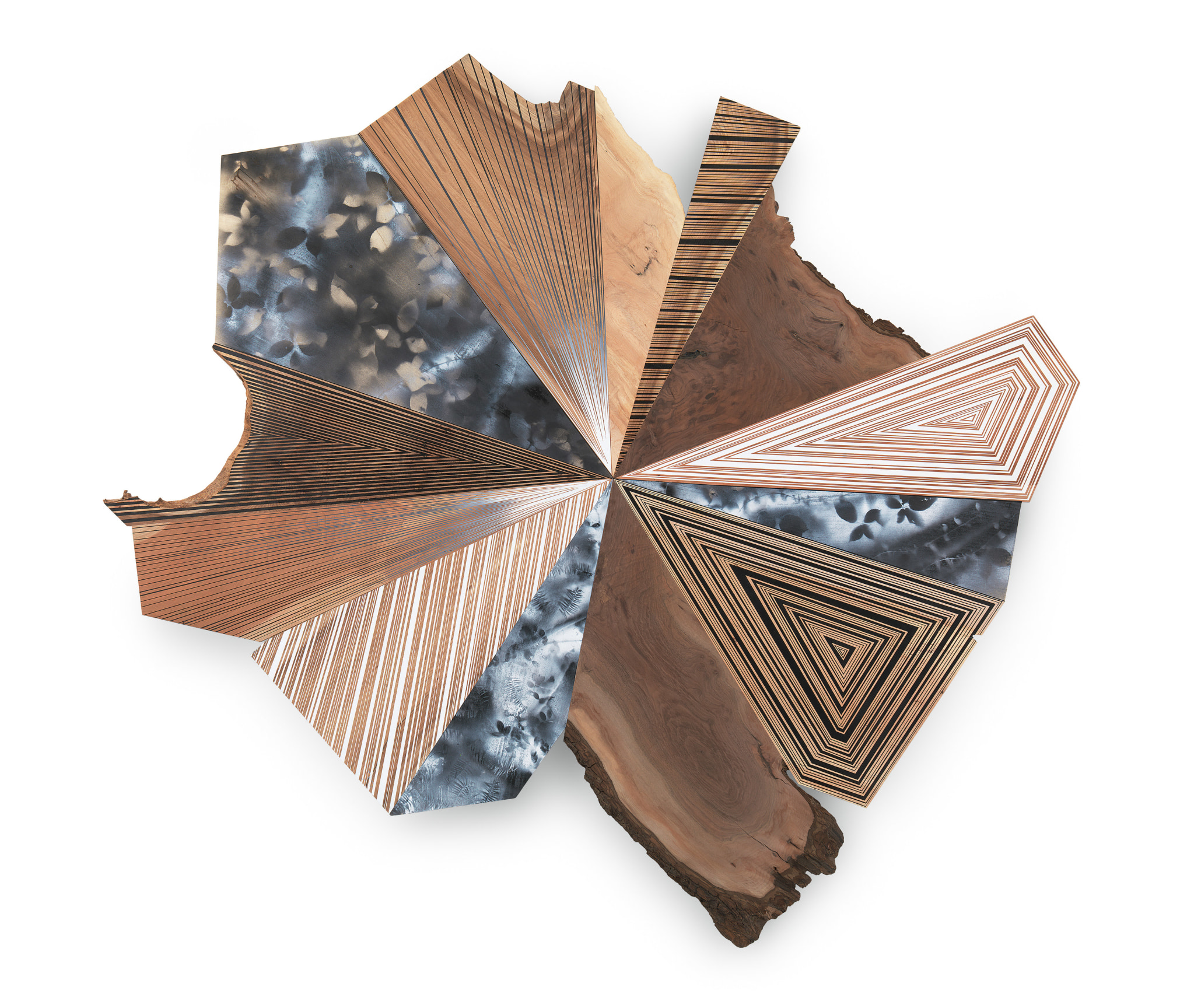 Big Brother, 2018, Acrylic and spray paint, 78 x 82 x 2 inches, 198.1 x 208.3 x 5.1 cm, MMG#30726