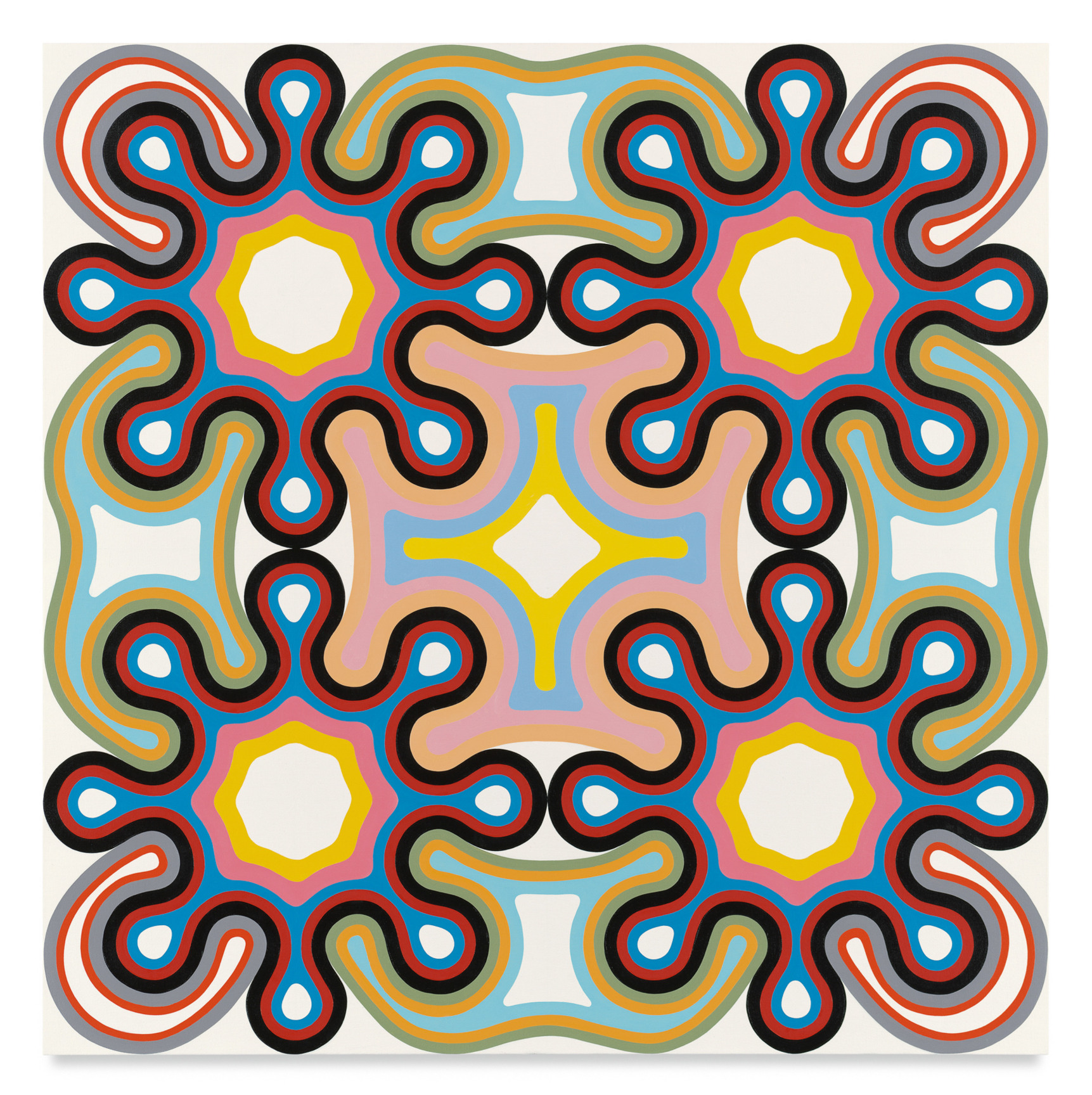 Gentle Cycle, 2022, Oil on canvas, 40 x 40 inches, 101.6 x 101.6 cm, MMG#34761