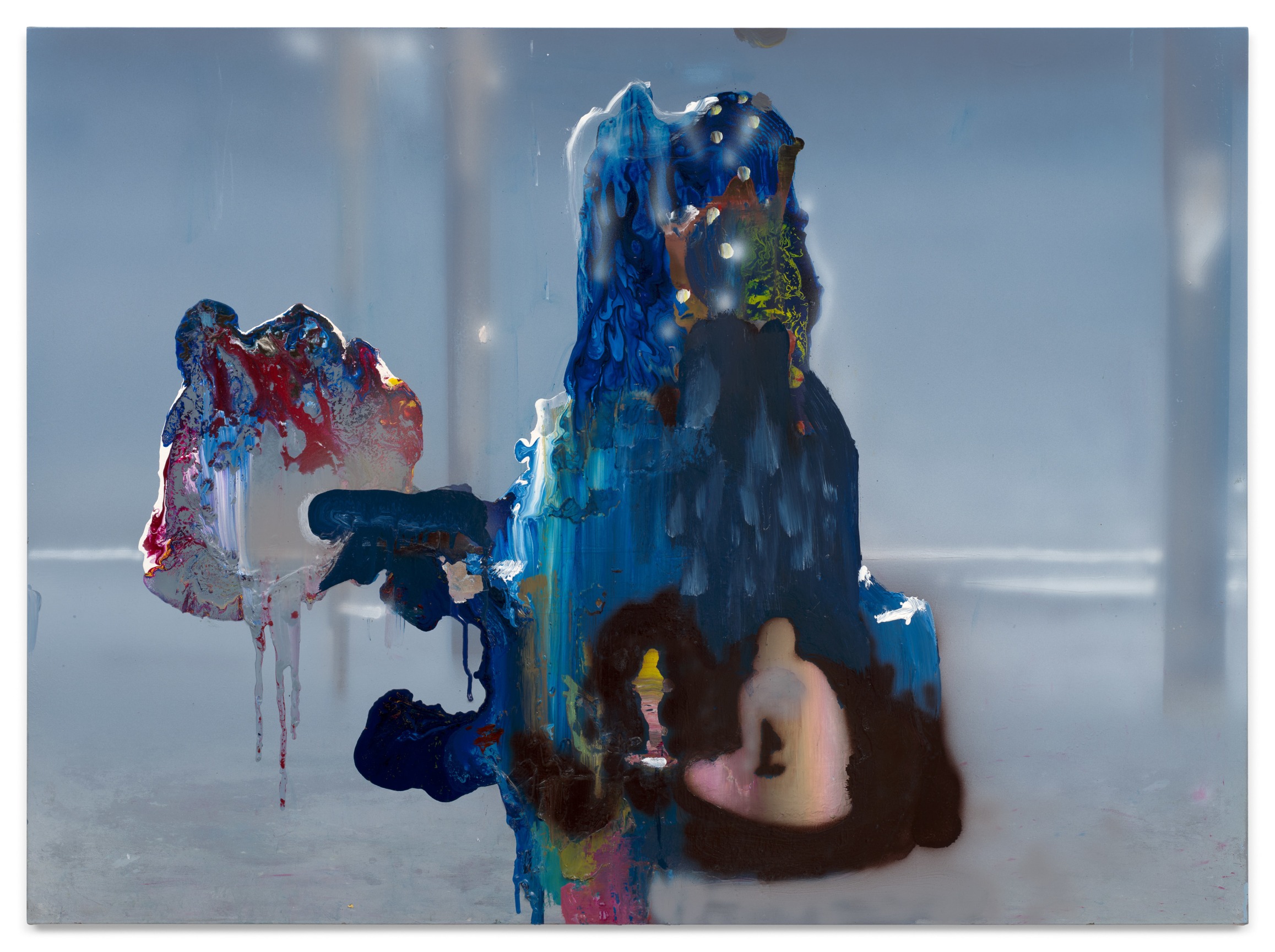 Plato on the .50, 2024, Acrylic on canvas over panel,, 33 x 45 inches, 83.8 x 114.3 cm,&nbsp;MMG#36459