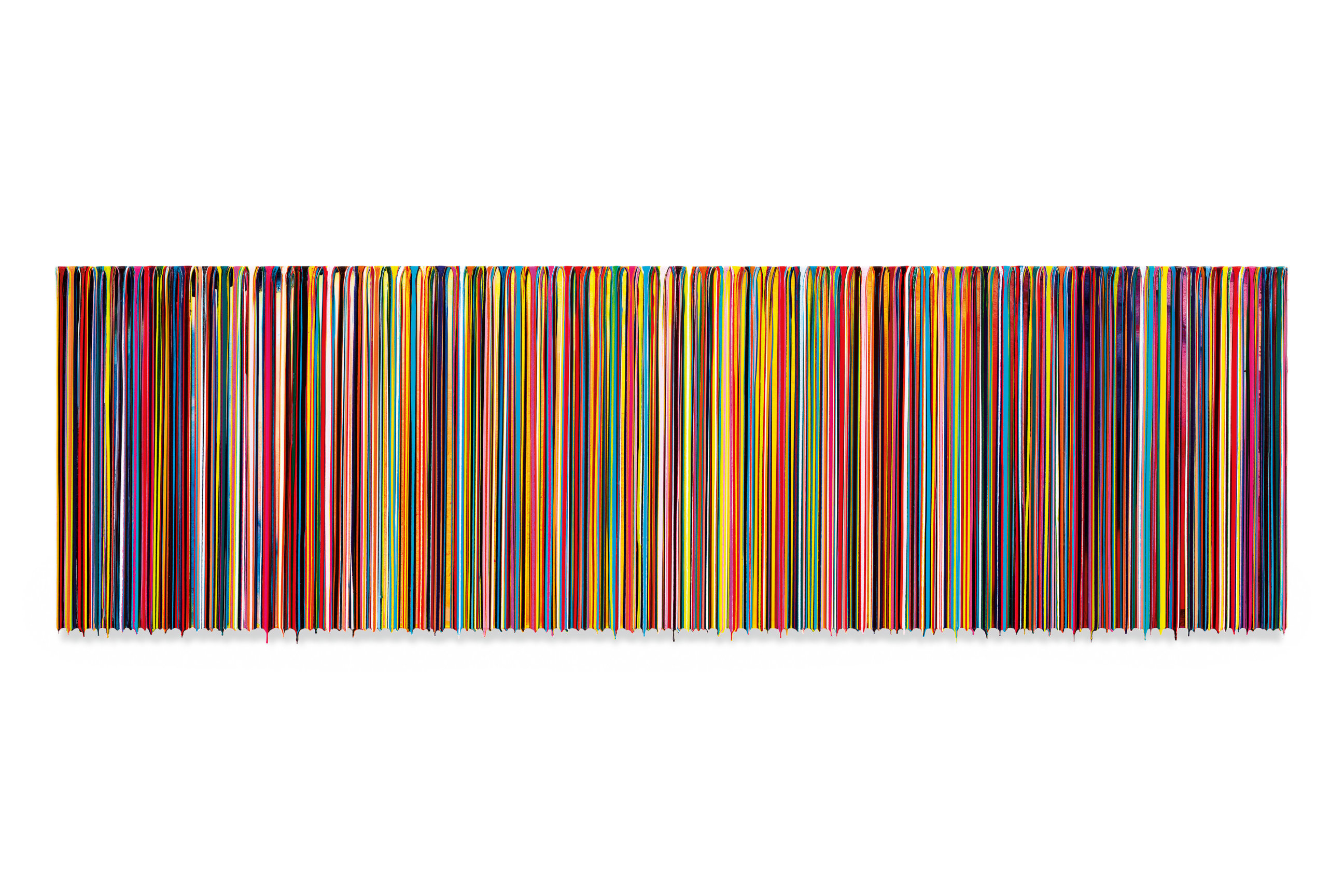 WEDRINKCOFFEEWITHCOLA, 2023, Epoxy resin and pigments on wood,