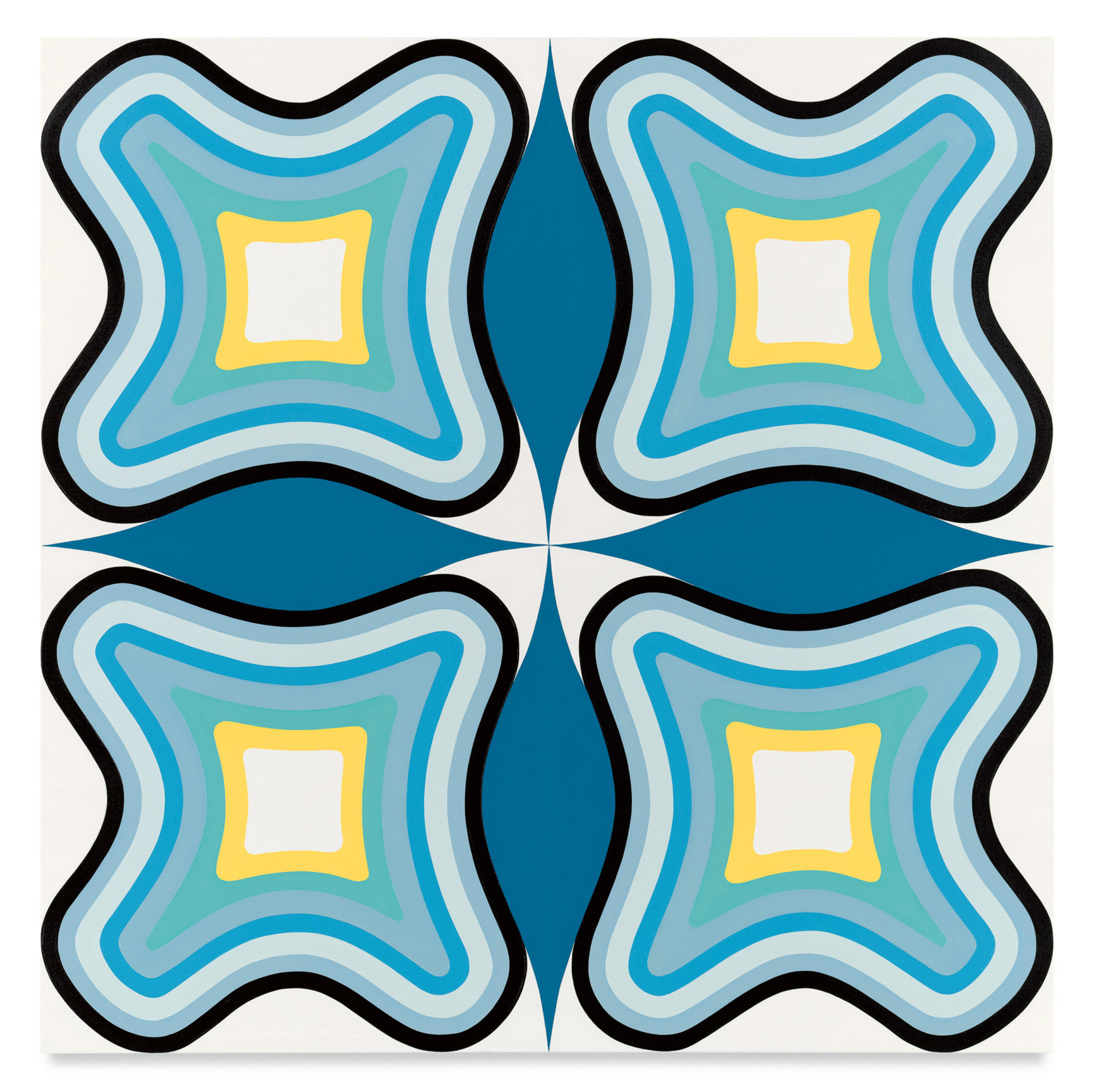 To Be Clear, 2022, Oil on canvas, 40 x 40 inches, 101.6 x 101.6 cm, MMG#34765