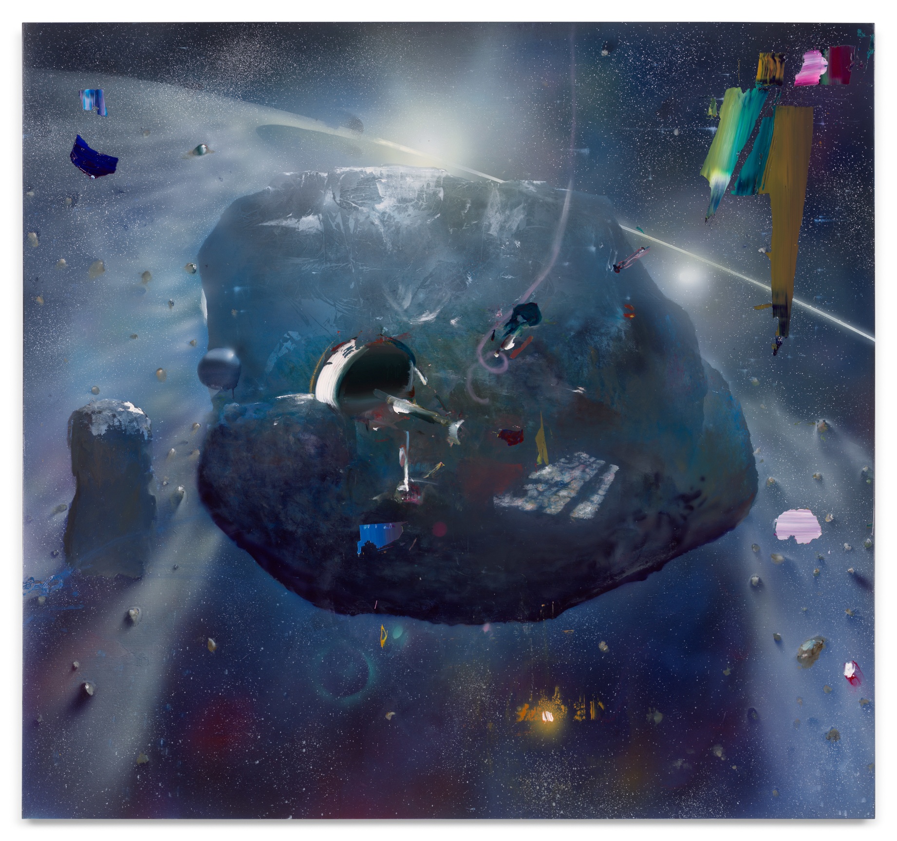 High from sender, 2023, Acrylic on canvas over panel,, 75 x 80 1/4 inches, 190.5 x 203.2 cm,&nbsp;MMG#36057