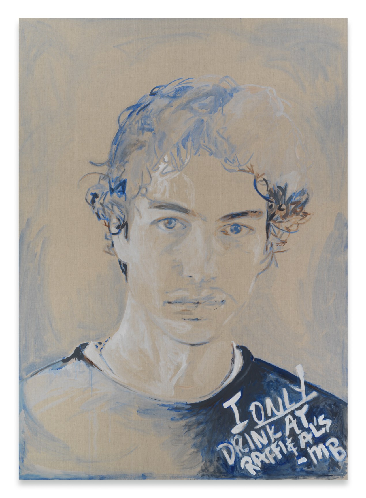 Alberto Cuadros, Dukes on Sundays (For Mathew), 2024, Acrylic, gesso, and oil on linen, 98 x 70 inches, 248.9 x 177.8 cm,&nbsp;MMG#36744