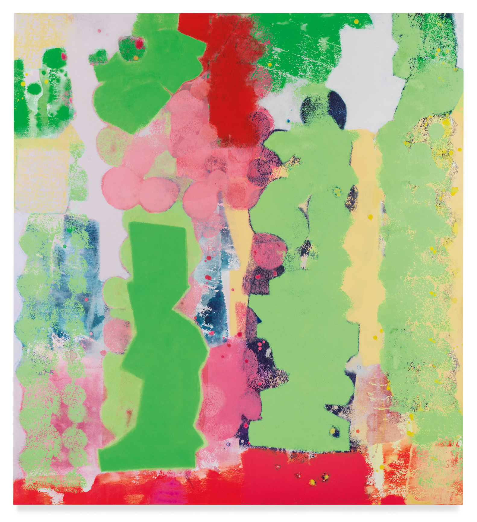 Round and Round (#05-22), 2022, Acrylic on linen, 72 x 66 inches, 182.9 x 167.6 cm, MMG#35131