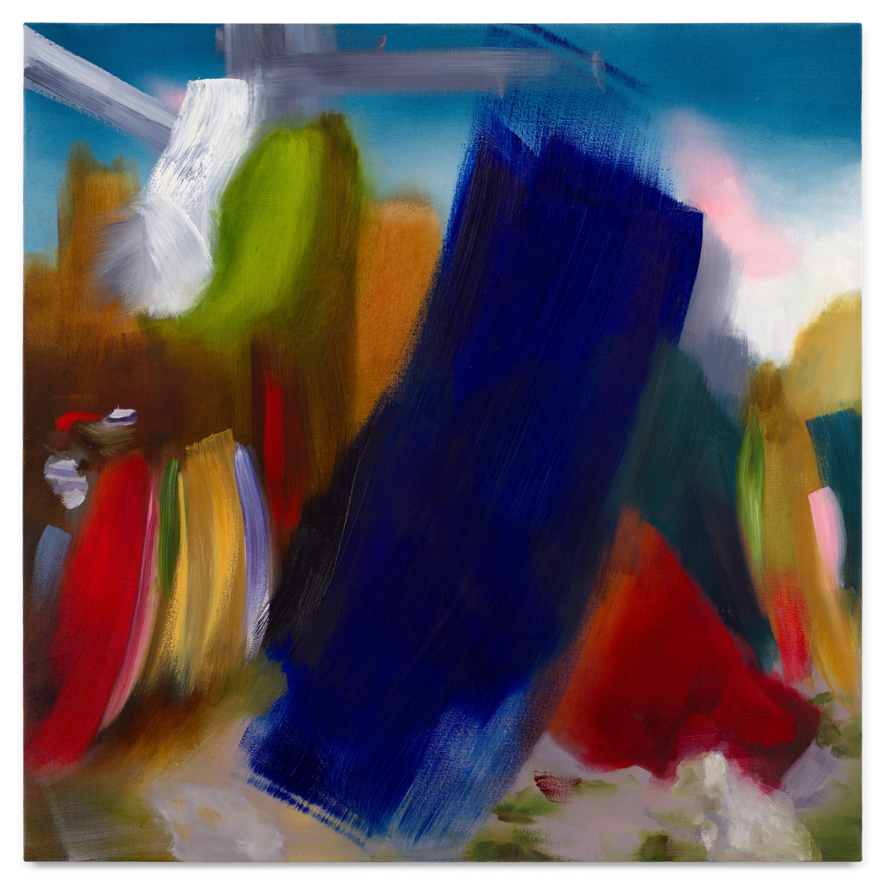 Kings, 2023, Oil on linen, 36 x 36 inches, 91.4 x 91.4 cm, MMG#35733