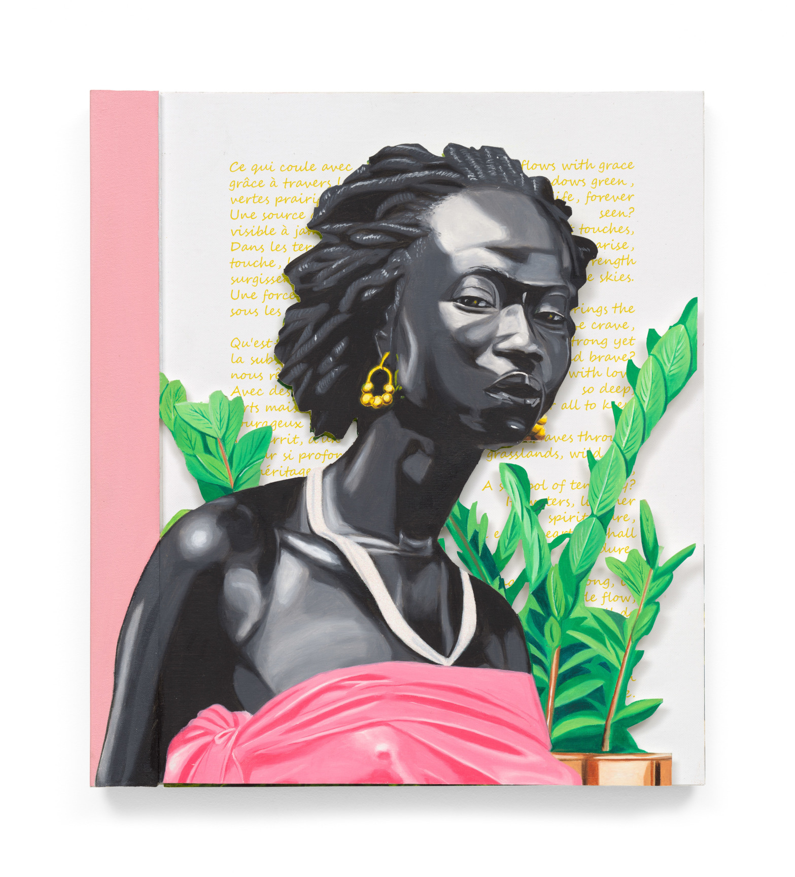 Jade&#039;s Onyx, 2024, Acrylic and oil on canvas, 20 1/2 x 18 inches, 52.1 x 45.7 cm, MMG#36853