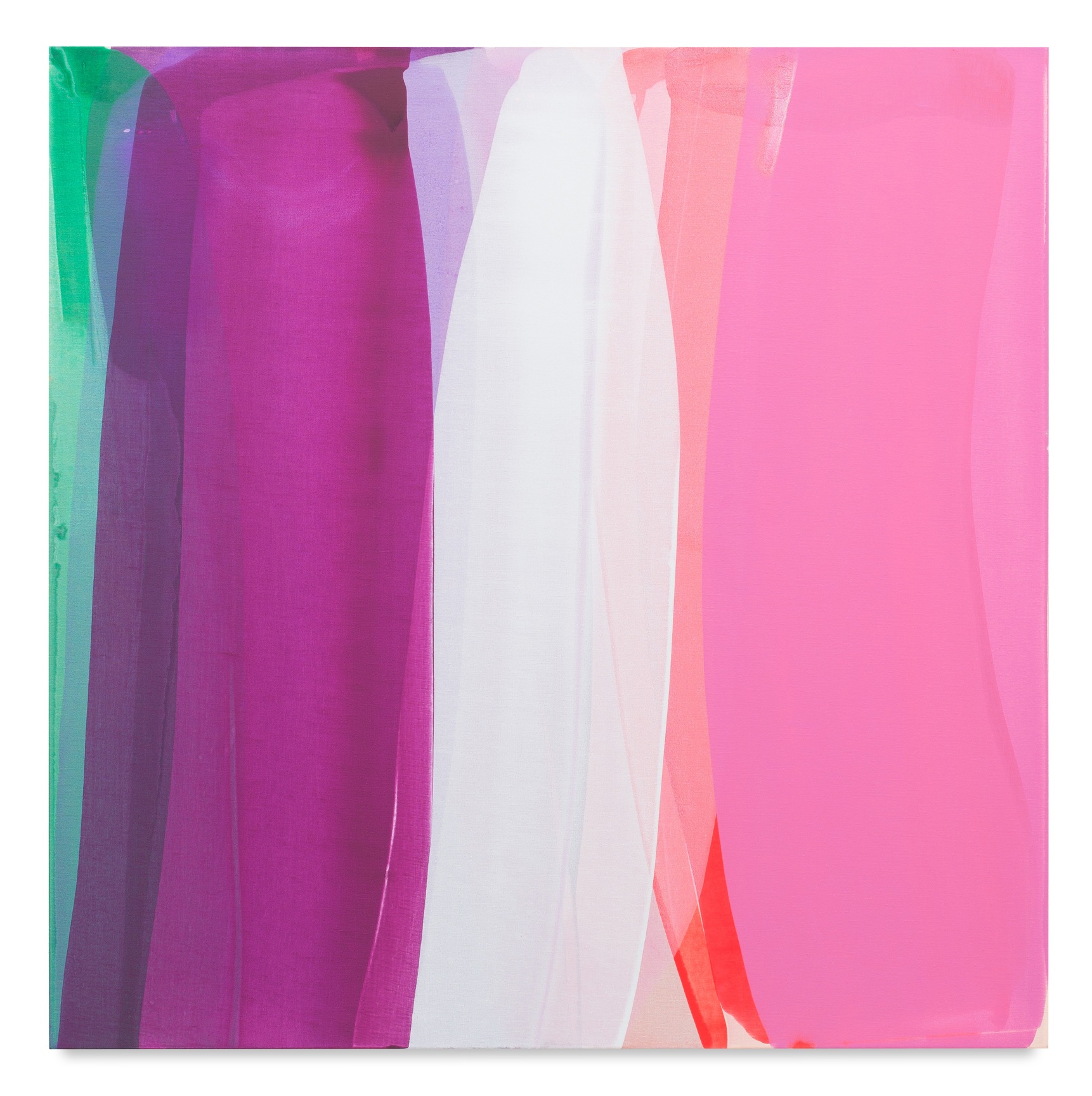 Movements (tides, automatic 2), 2016, Acrylic on linen, 45 x 45 inches, 114.3 x 114.3 cm, MMG#28158