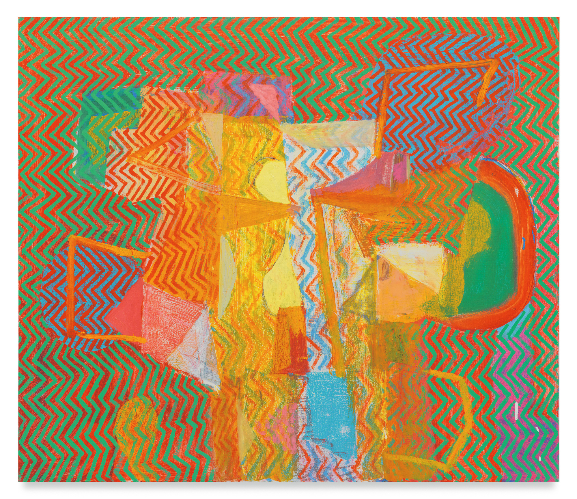 Set and Setting, 2022, Oil on canvas, 30 x 35 inches, 76.2 x 88.9 cm, MMG#34823