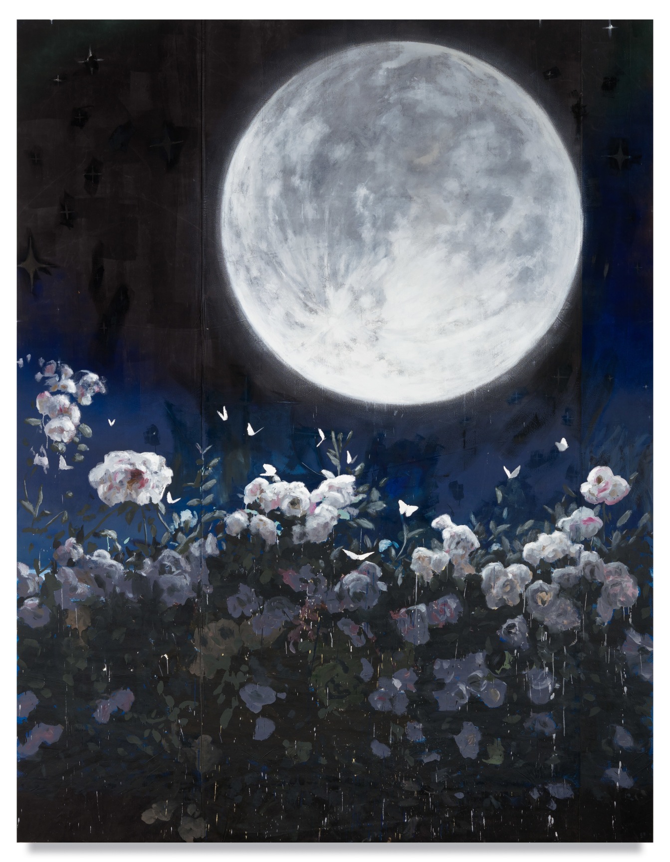 The Faithful, 2019, Oil and wax on canvas, 150 x 116 inches, 381 x 294.6 cm, MMG#33545