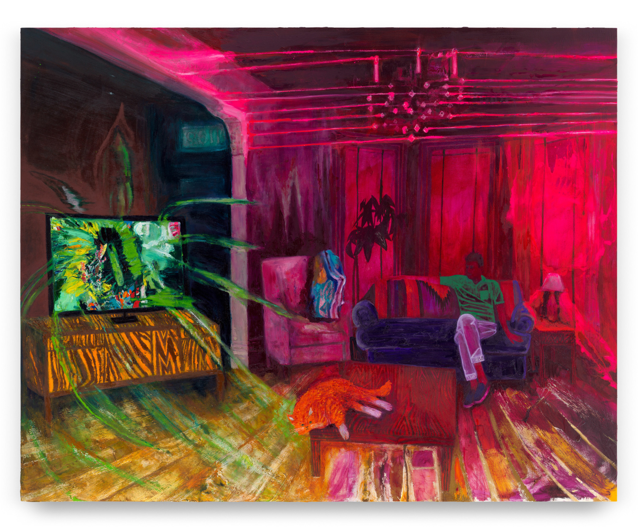 Lars and Helen, 2021-23, Oil on linen, 78 x 98 inches, 198.1 x 248.9 cm, MMG#35350