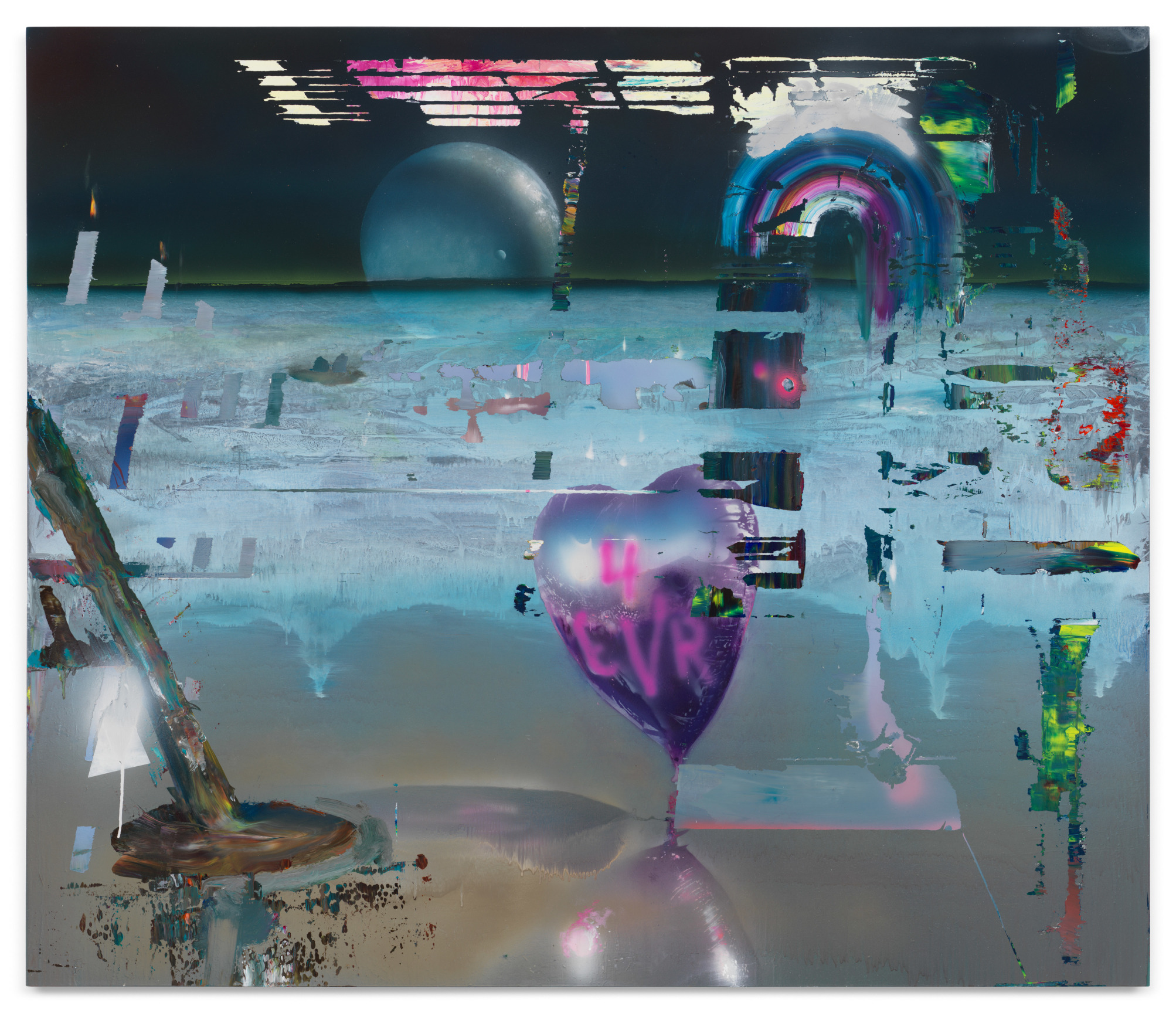 Yern 4 U, 2023, Mixed media on canvas,