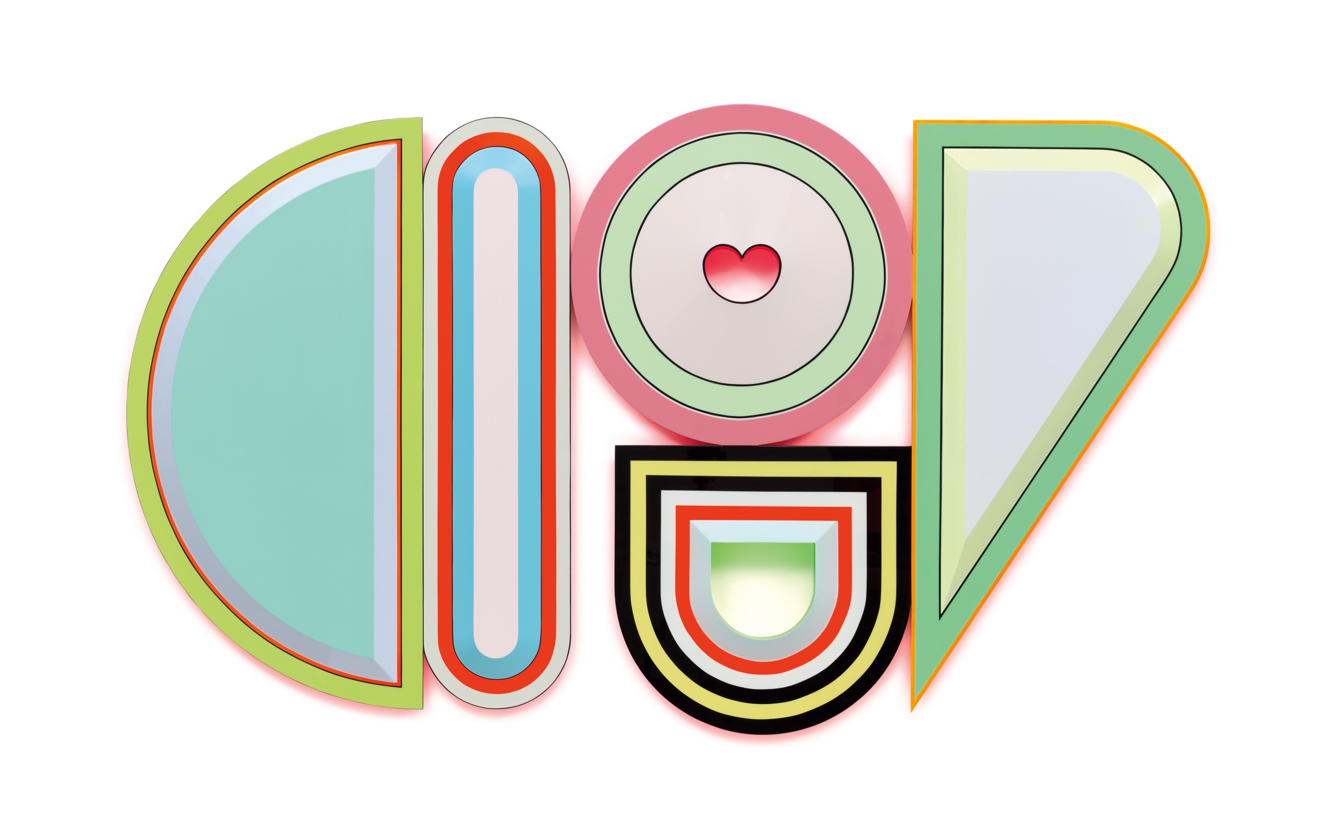 Untitled (Abortion, Anxiety, Anxiety, Depression, Epilepsy), 2022, Urethane paint on wood, 42 1/2 x 73 inches, 108 x 185.4 cm,&nbsp;MMG#35304