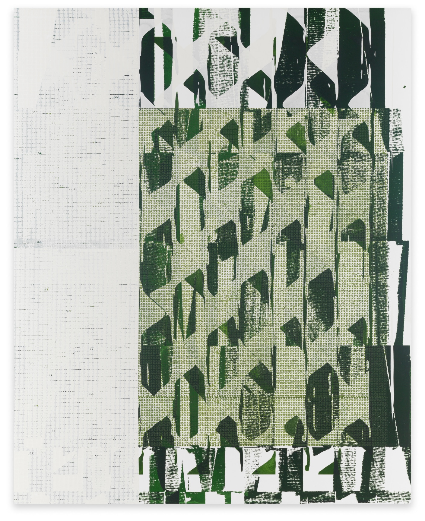 Aggregate 6 (bulwark), 2023, Oil and acrylic on canvas over panel, 60&nbsp; x 48 inches, 152.4 x 121.9 cm, MMG#35025