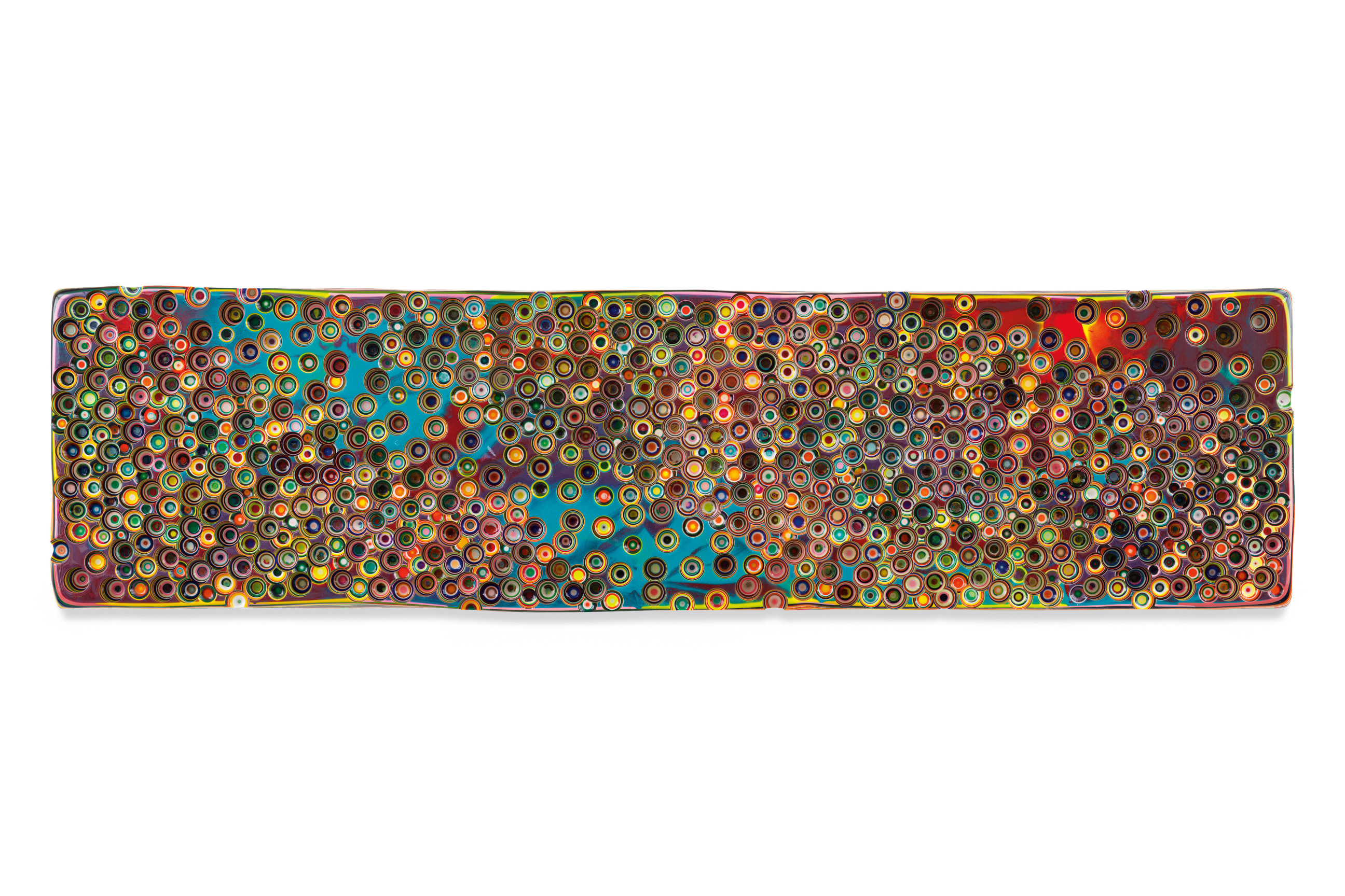 BREAKINGTHROUGHTHESOIL, 2022, Epoxy resin and pigments on wood,