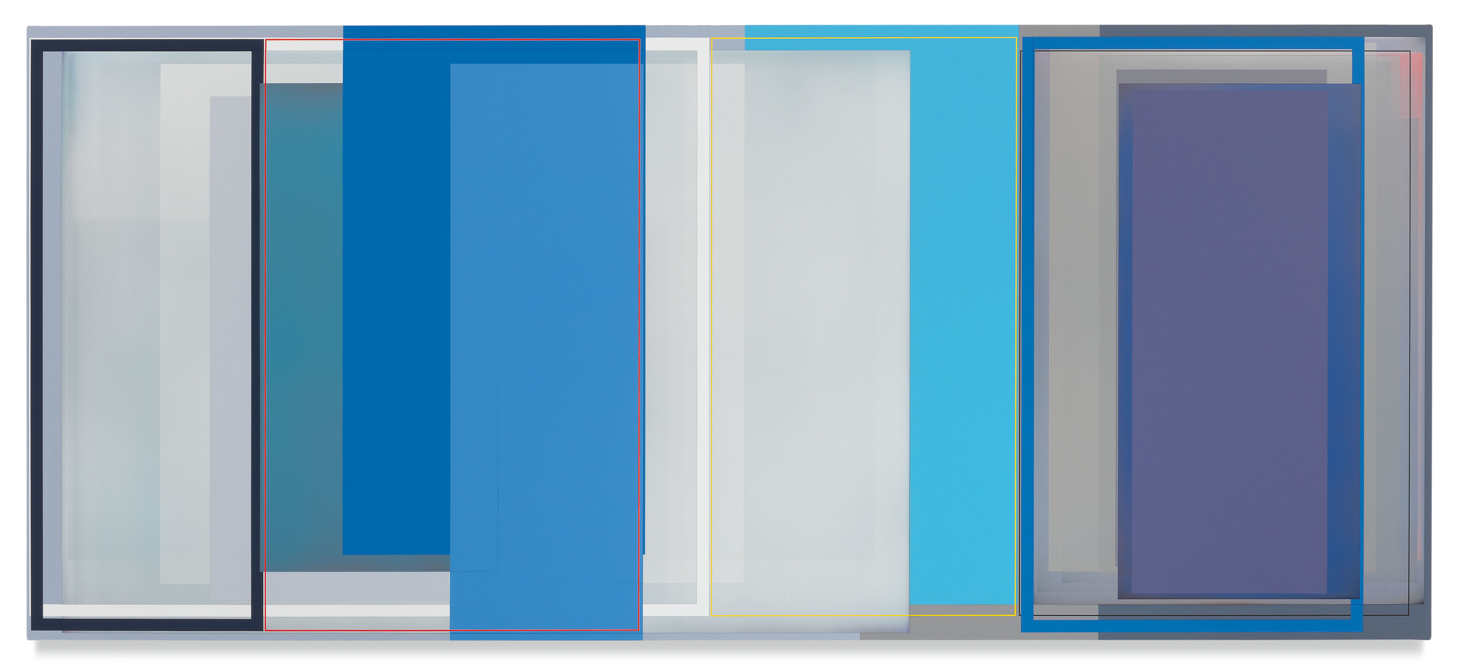 Road Trip, 2018, Acrylic on canvas, 35 x 80 inches, 88.9 x 203.2 cm, MMG#30111