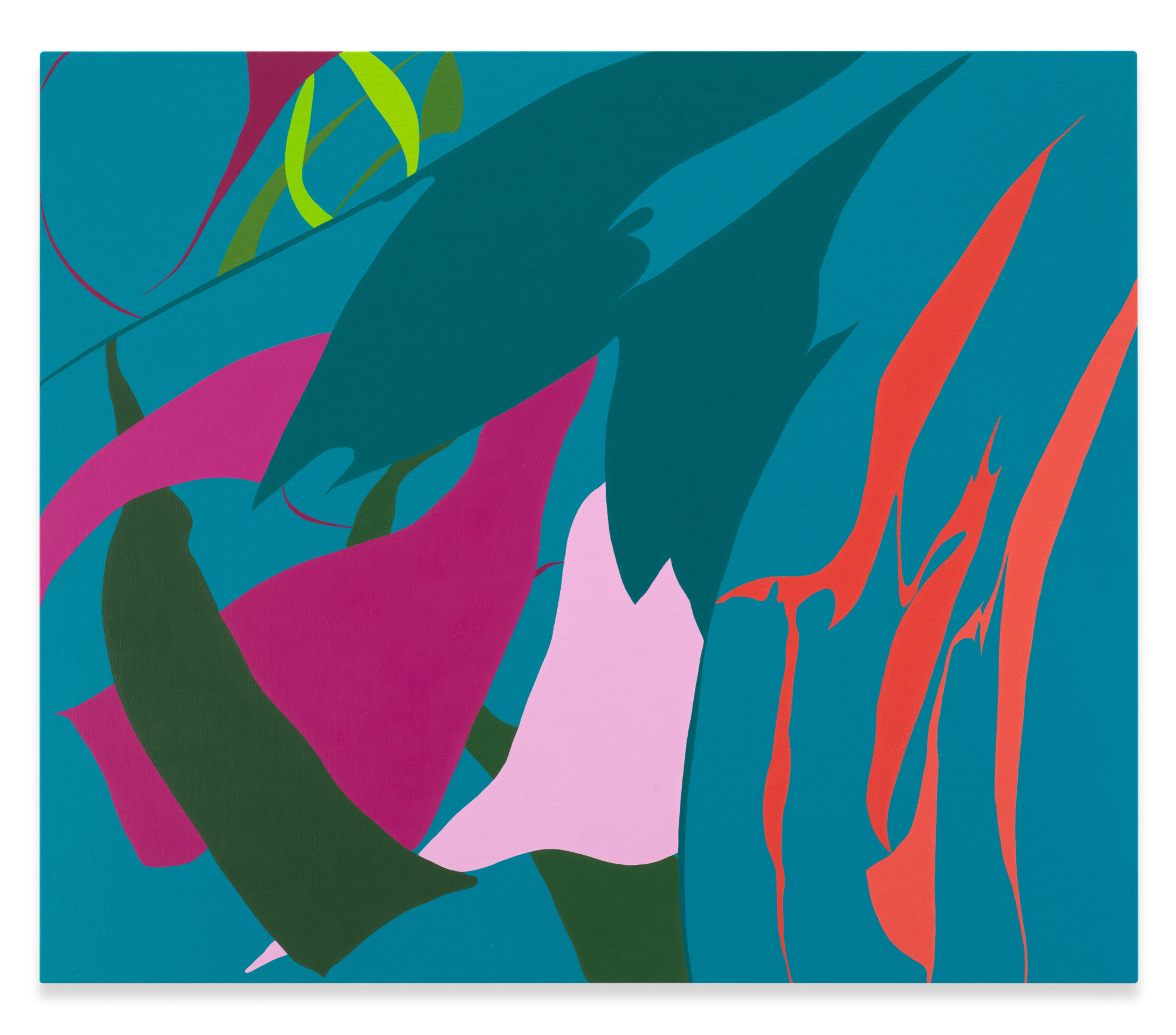 Force Fold, 2022, Oil on linen, 39 x 46 inches, 99.1 x 116.8 cm, MMG#34962