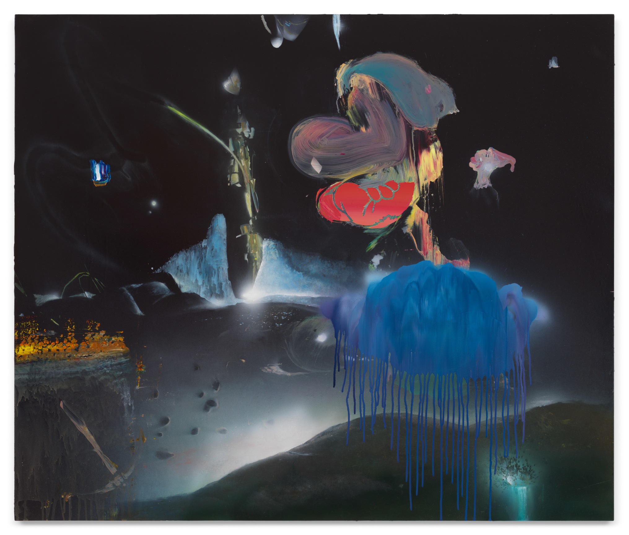 The Sudden Disappearance, 2023, Mixed media on canvas,