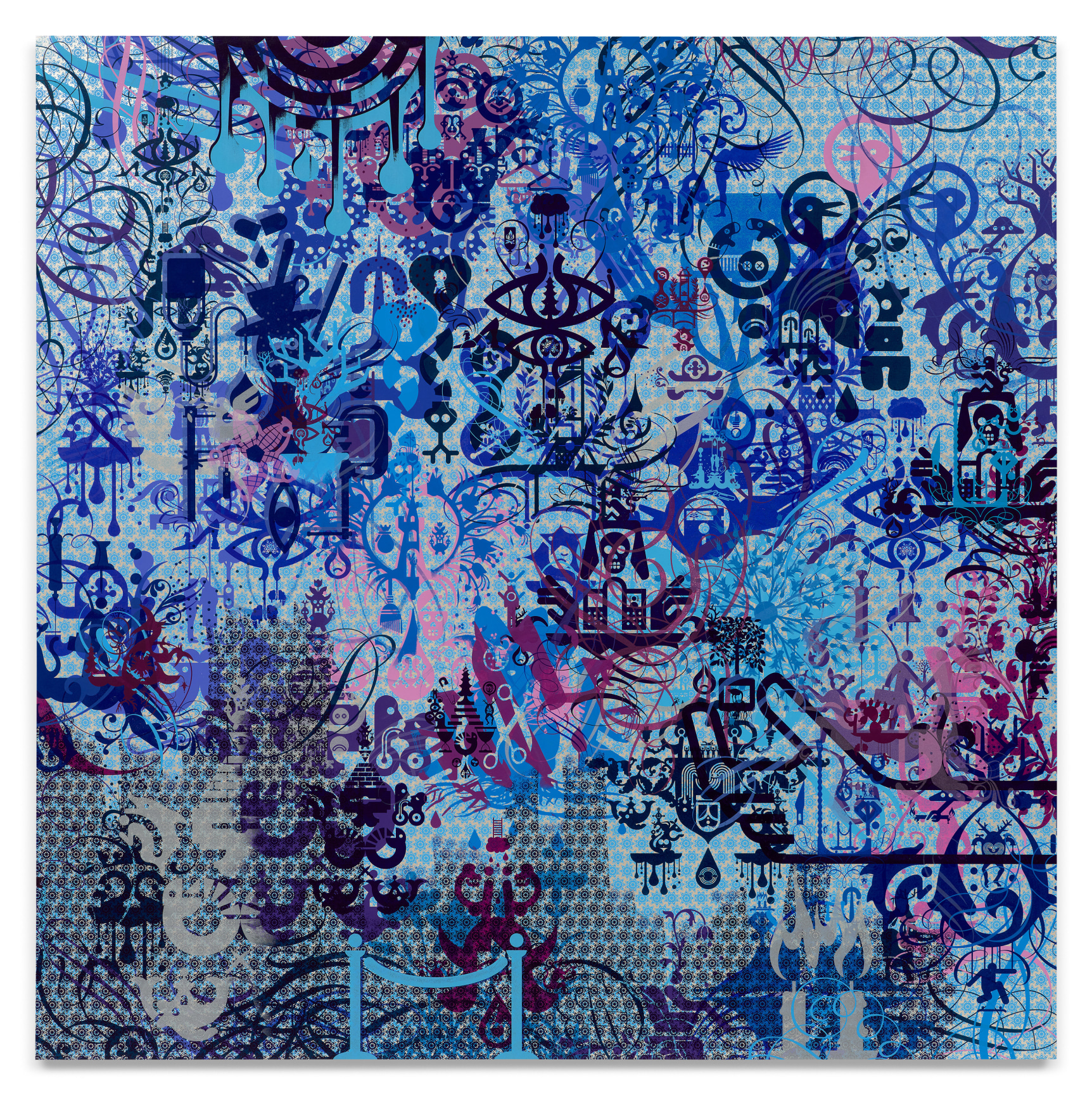 A Willing Victim, 2015, Acrylic on canvas, 72 x 72 inches, 182.9 x 182.9 cm,&nbsp;MMG#31351