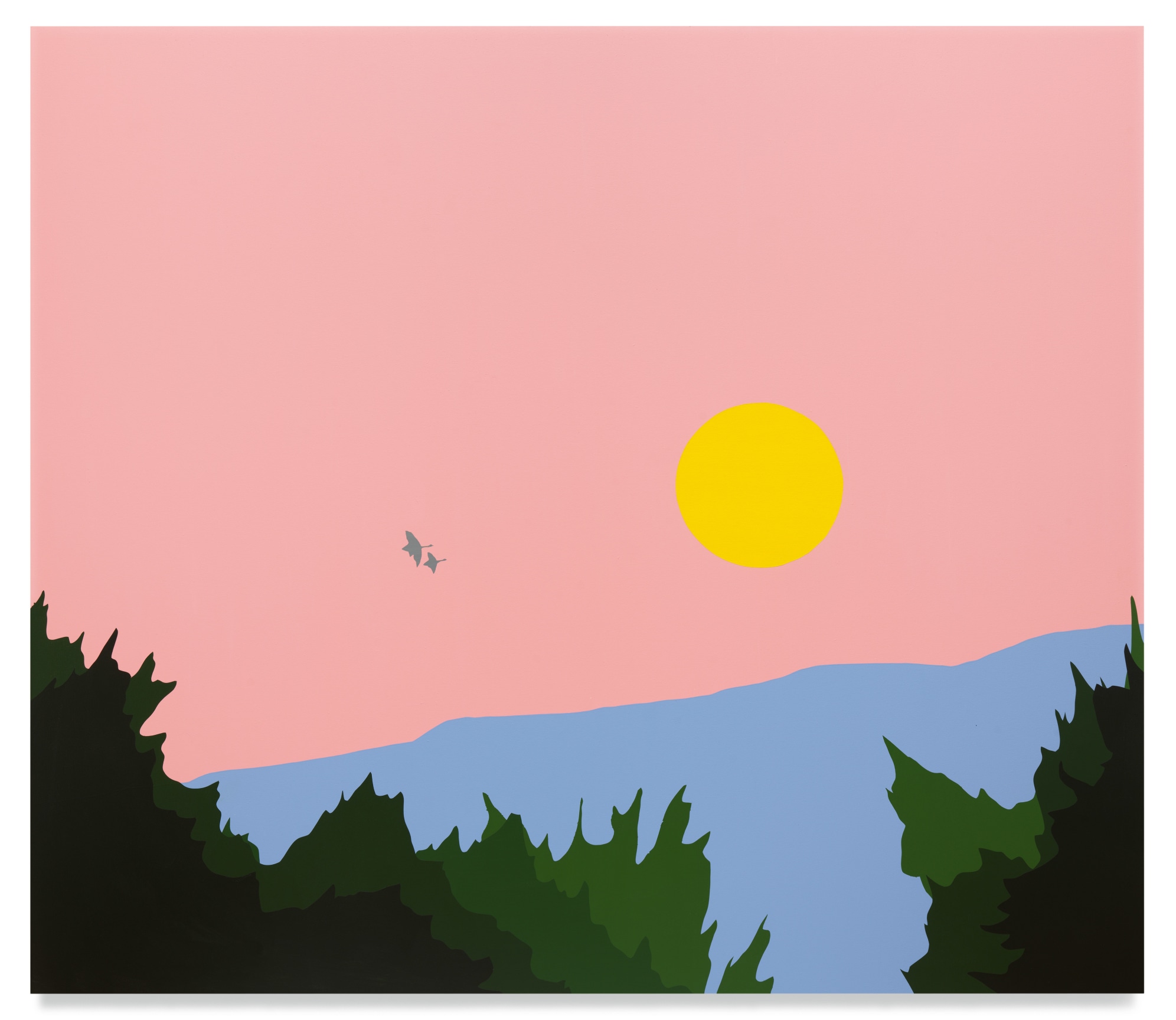 Red Ridge, 2021, Acrylic on canvas, 70 x 80 inches, 177.8 x 203.2 cm, MMG#33944