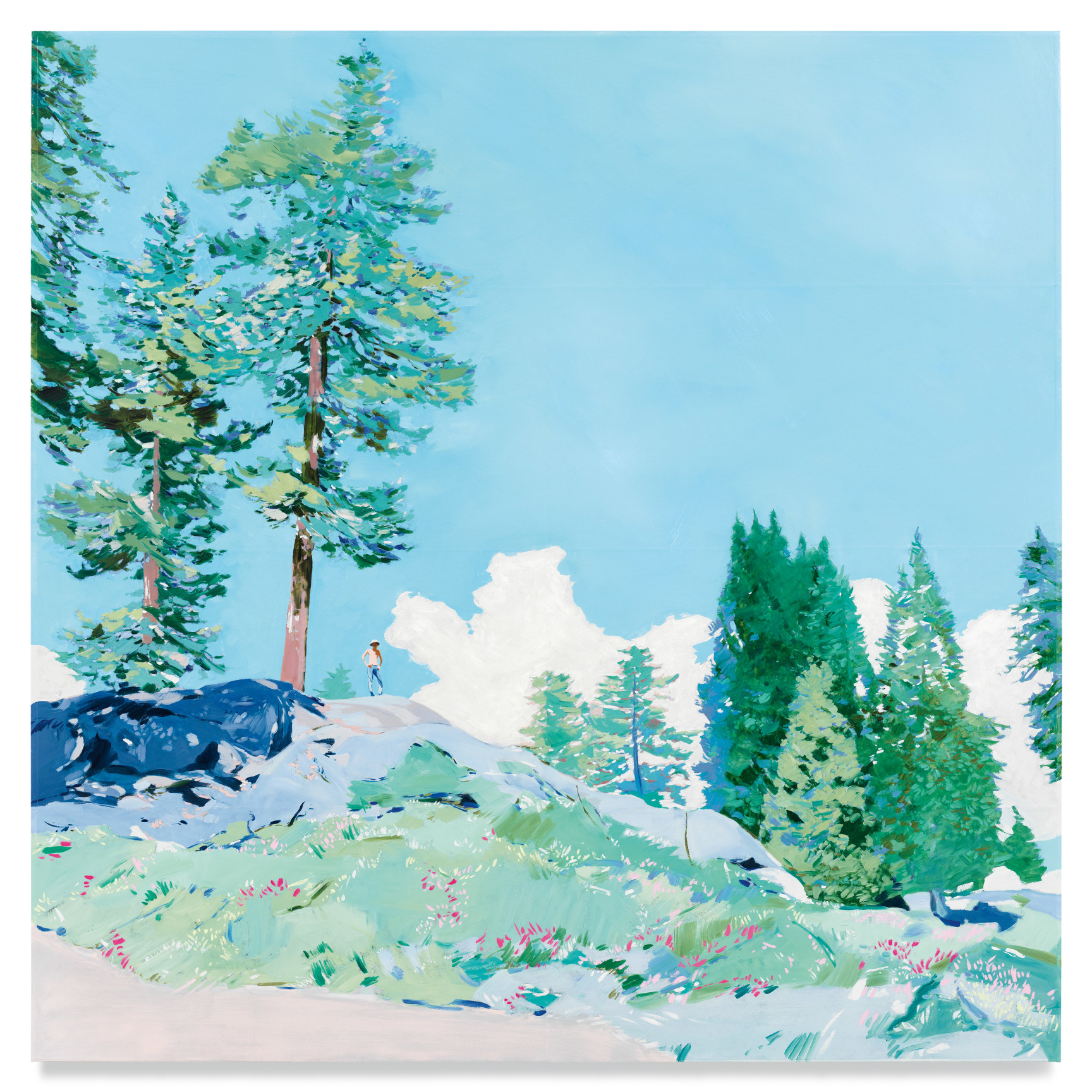 Mountain View, 2022, Mixed media oil on canvas, 68 x 68 inches, 172.7 x 172.7 cm, MMG#34103