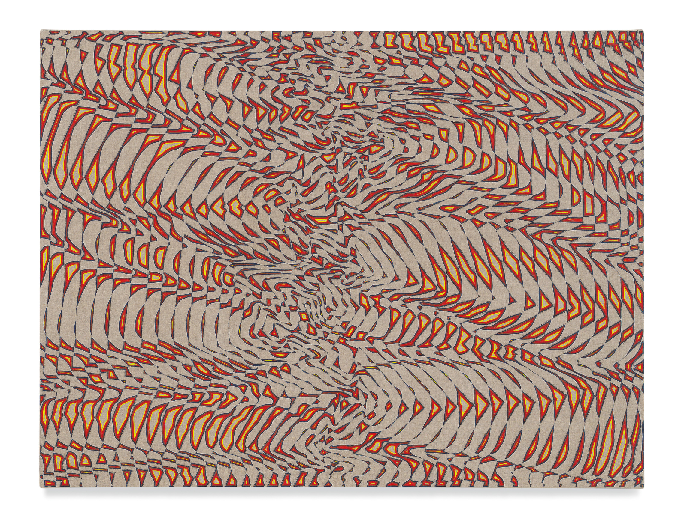 Aoxomoxoa, second version, 2021, Acrylic and charcoal on linen, 36 x 48 inches, 91.4 x 121.9 cm, MMG#34433