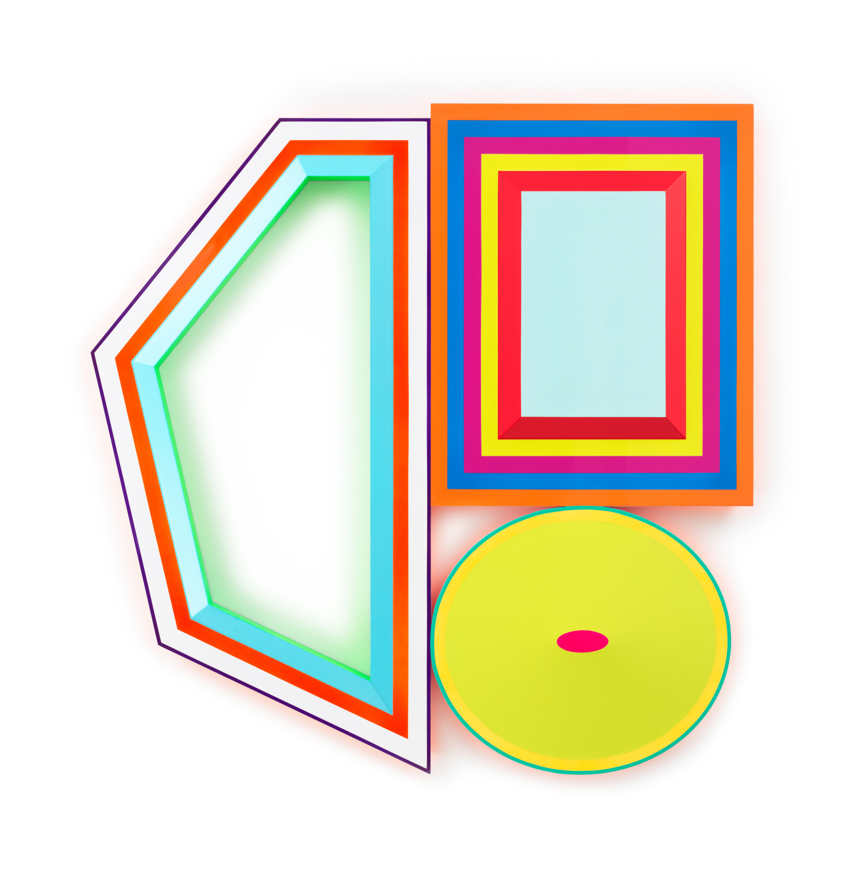 Untitled (Depression, Osteoporosis, ADHD), 2023,, Urethane paint on wood, 44 x 44 inches, 111.8 x 111.8 cm, MMG#36028