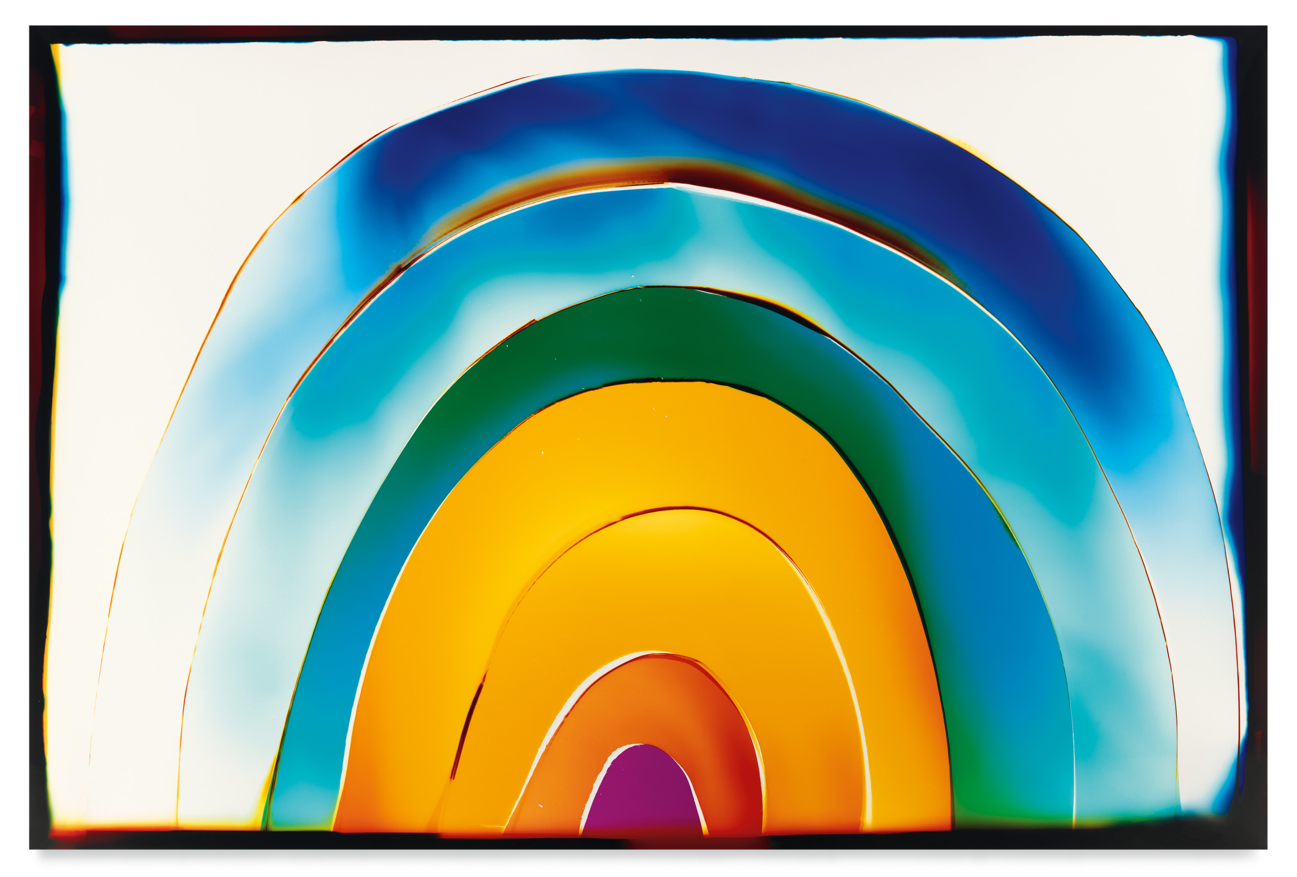 Rainbow, 2022, Analog Chromogenic Photogram, on Fujiflex, Unique, 50 x 75 inches, 127 x 190.5 cm, MMG#34453