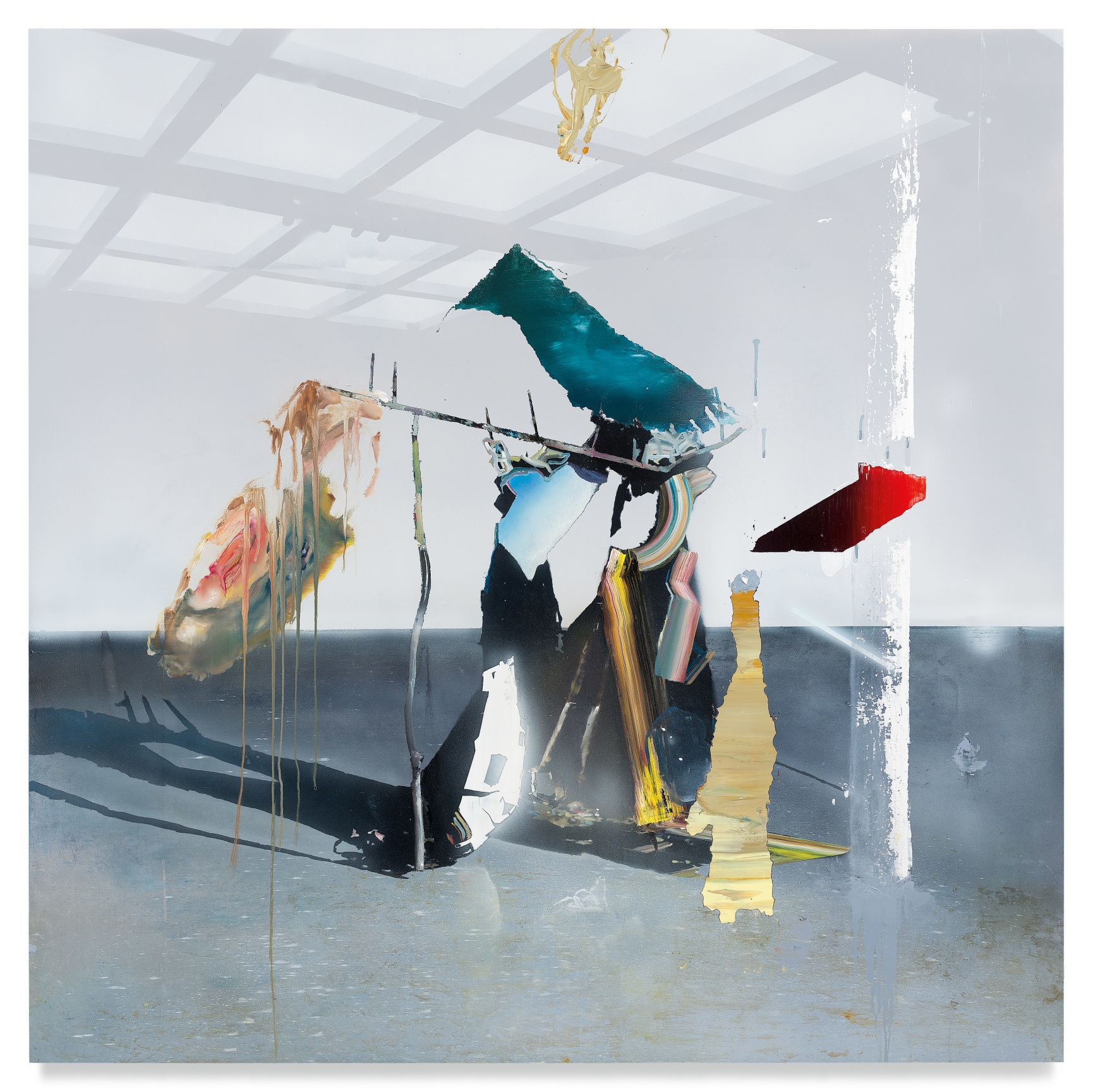 Tongues of Grace, 2021, Acrylic on canvas over panel,