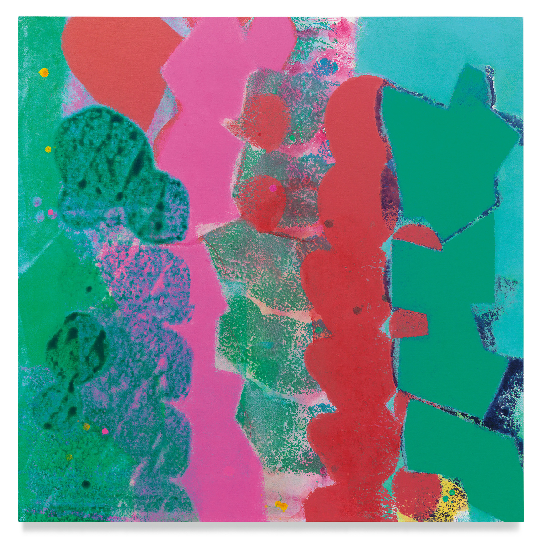 Near Swarm (#14-22), 2023, Acrylic on linen, 40 x 40 inches. 101.6 x 101.6 cm, MMG#35313