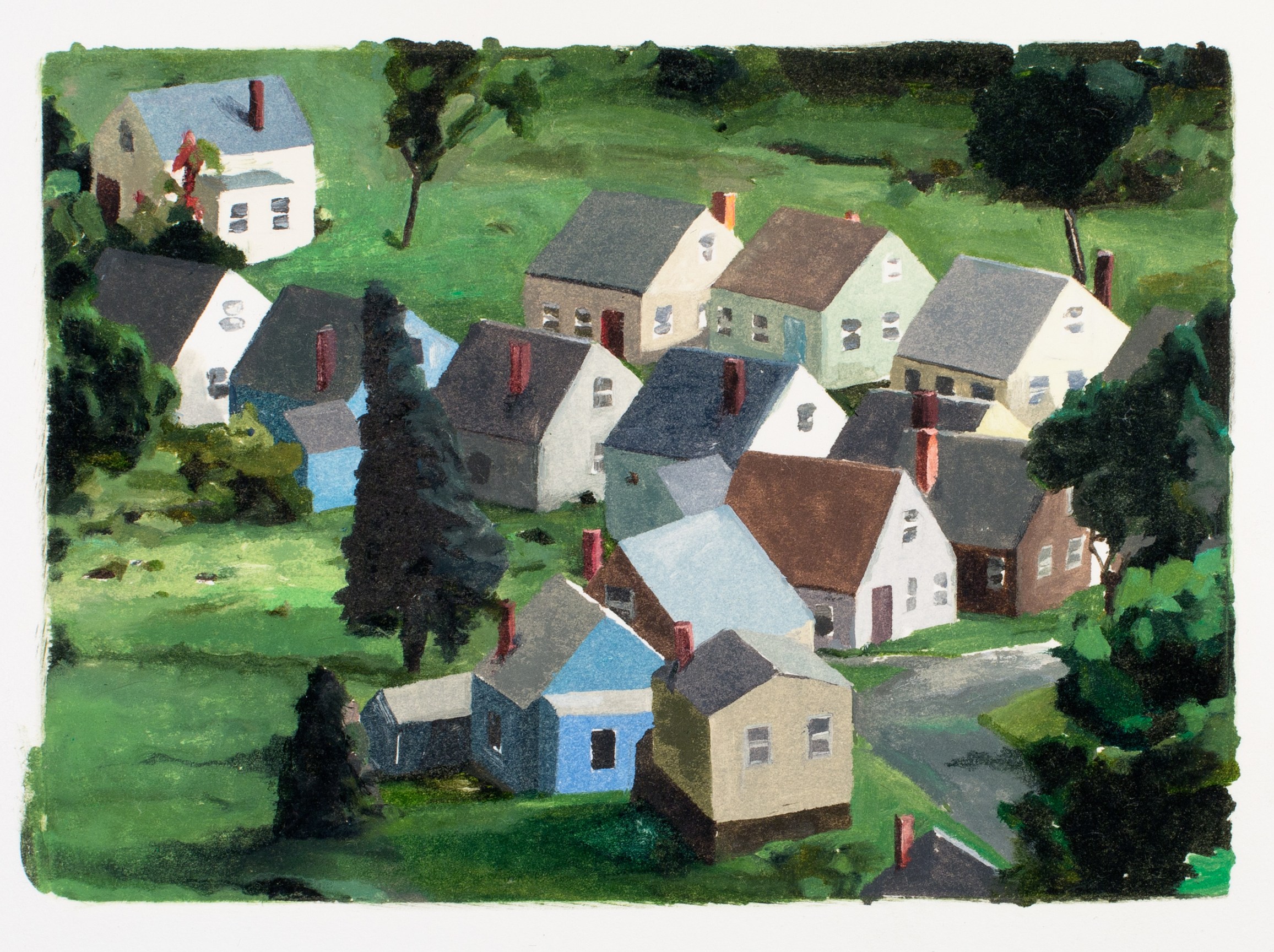 Amy Bennett, Hotbed, 2015, Monotype