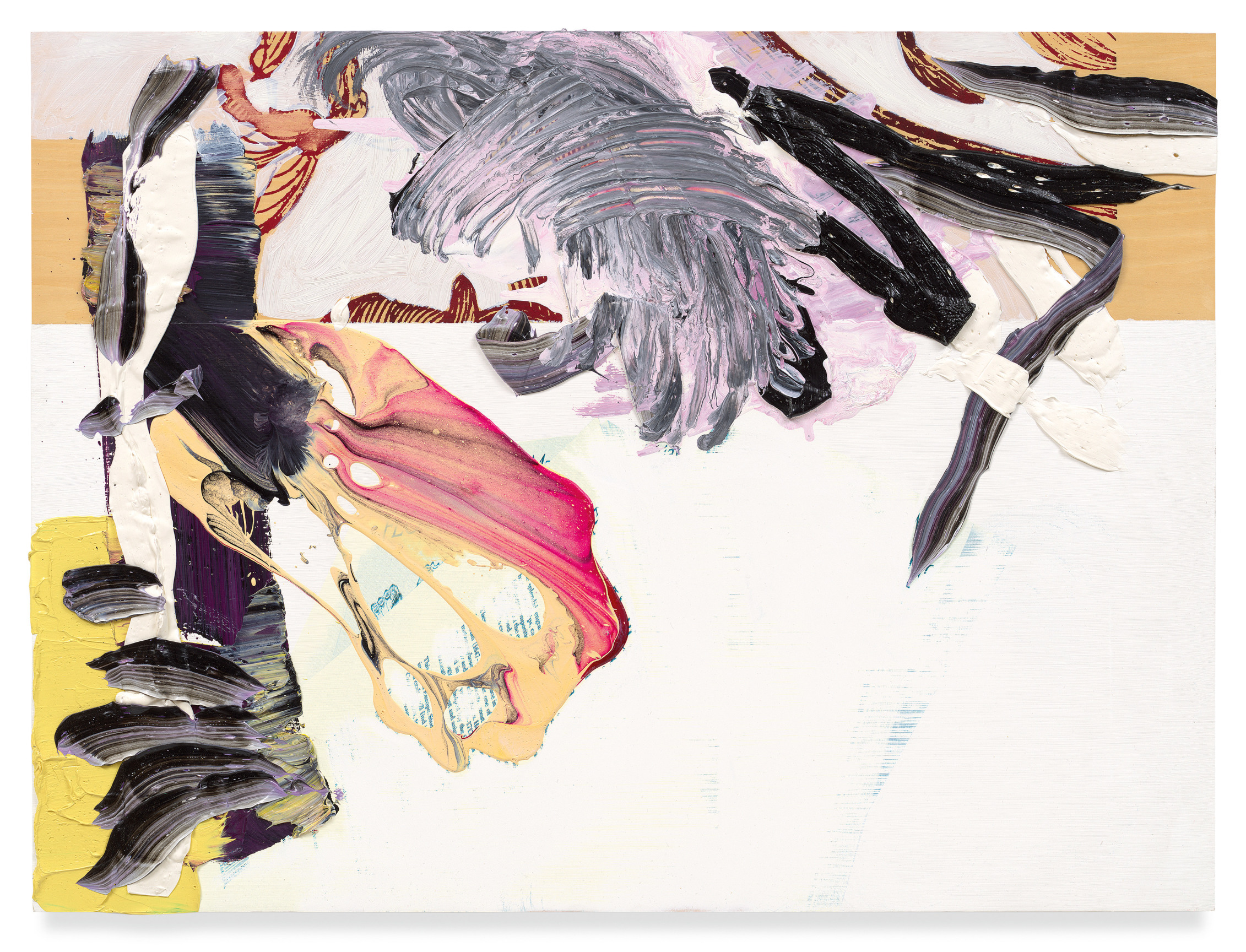 sestine, 2013, Oil and silkscreen on wood, 23 5/8 x 31 1/2 inches, 60 x 80 cm,&nbsp;MMG#35750