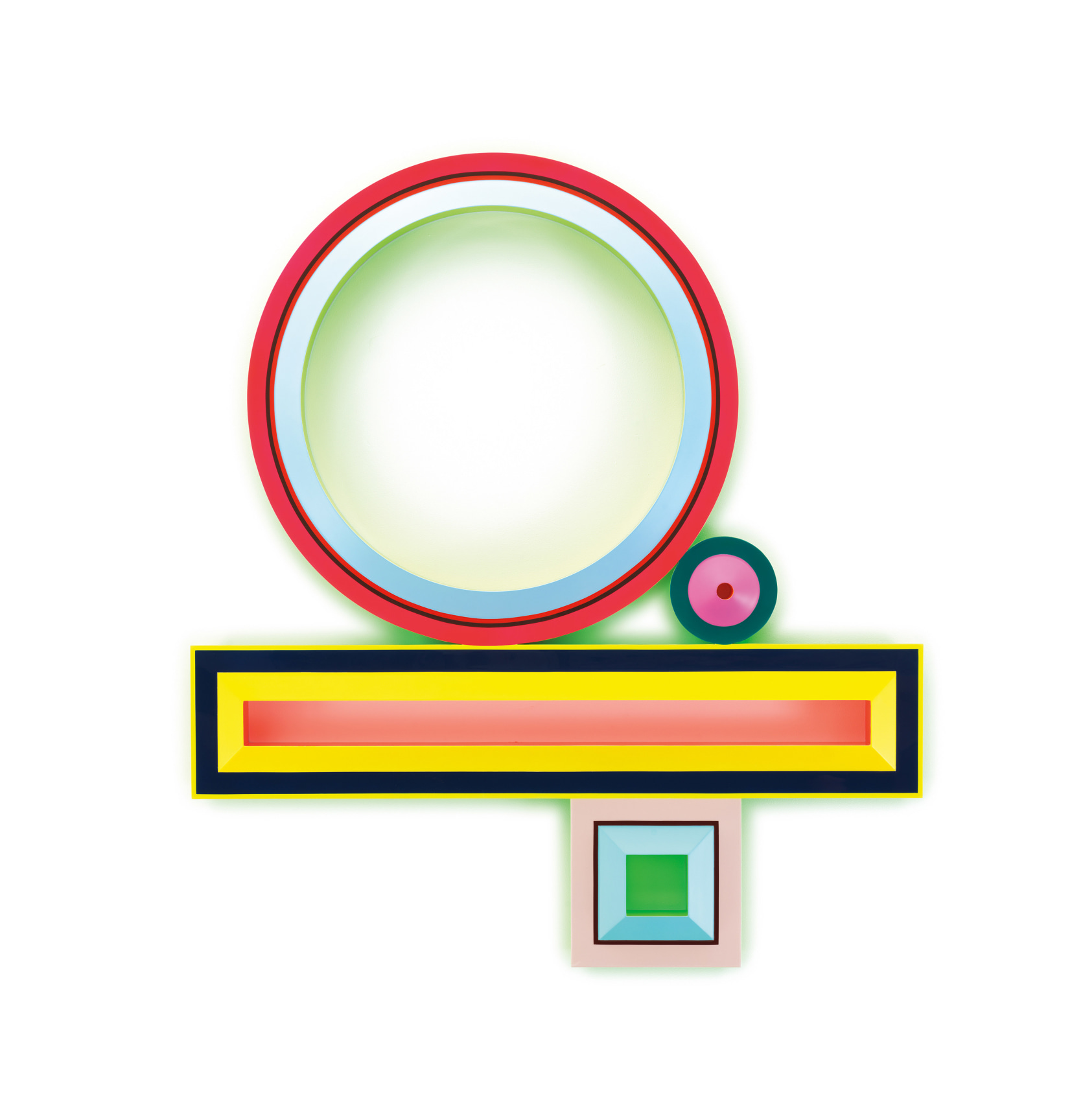 Untitled (Missing Doses, Abortion, Abortion, Anxiety, Depression), 2023, Urethane paint on wood,