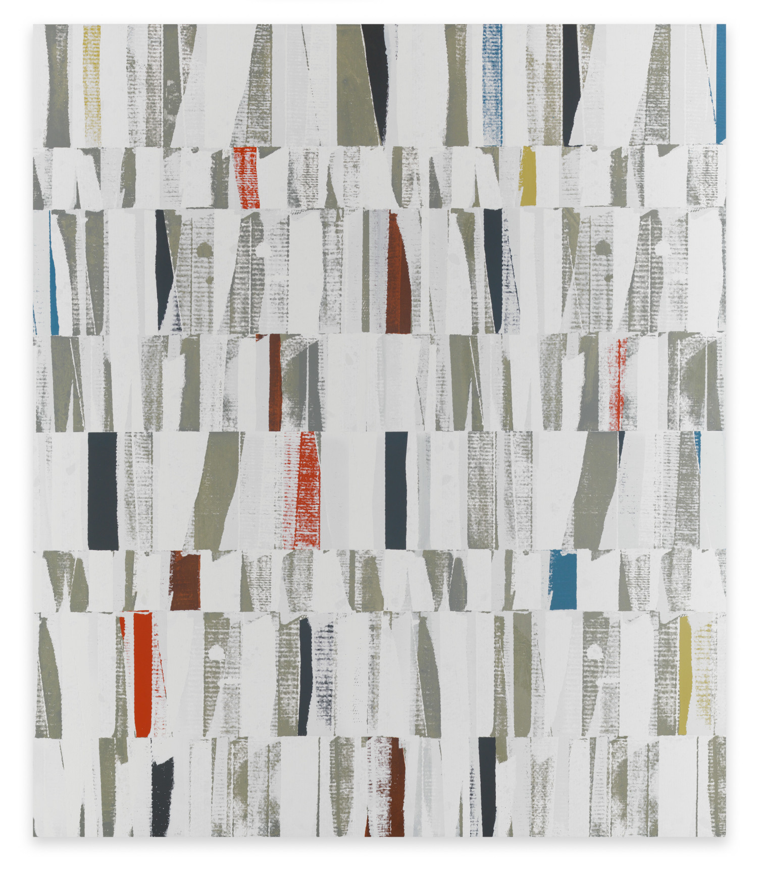 Aggregate 3 (cascade), 2023, Acrylic on canvas over panel, 70 x 60 inches, 177.8 x 152.4 cm, MMG#35218