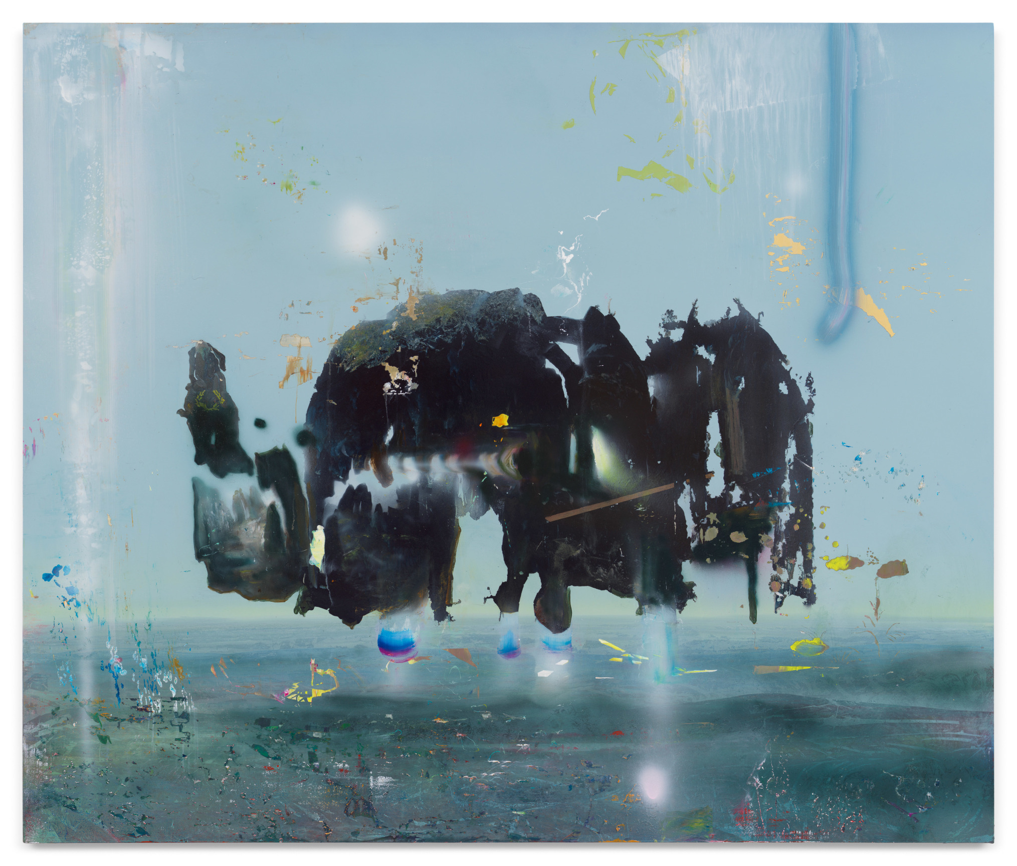 Sky Lab, 2023, Mixed media on canvas, 42 5/8 x 50 inches, 108.3 x 127 cm,&nbsp;MMG#35938