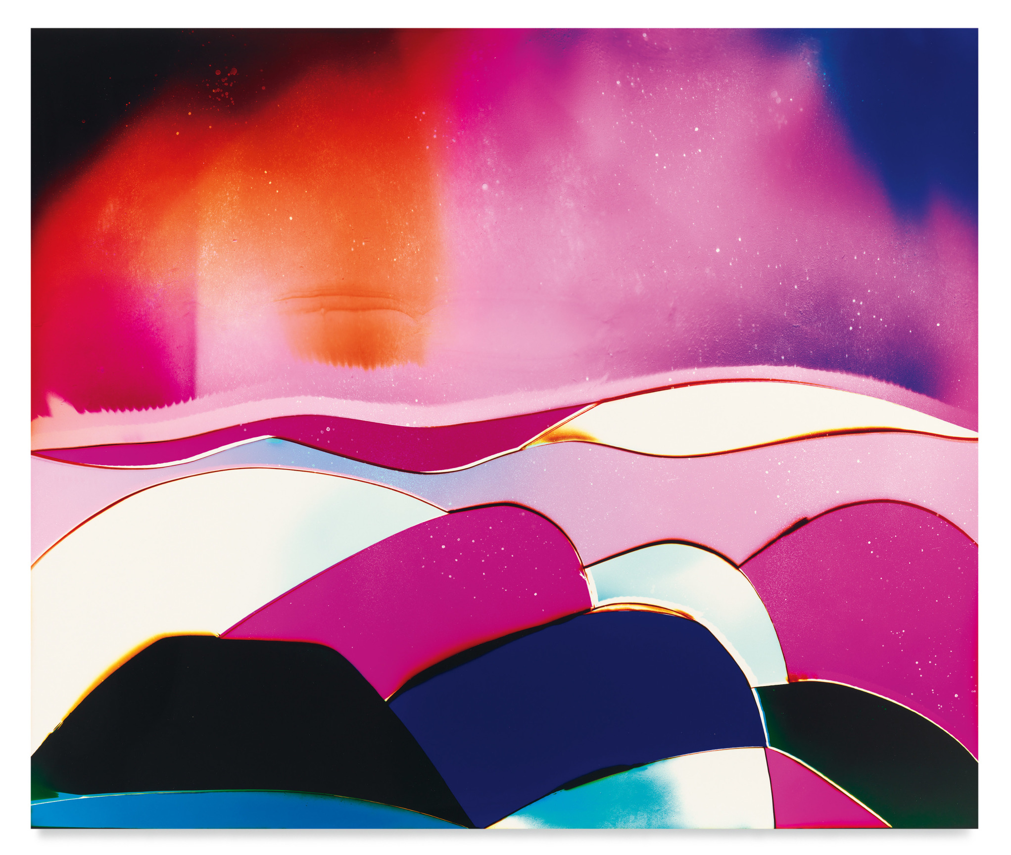 Outdoor Concert, 2022, Analog Chromogenic Photogram, on Fujiflex, Unique, 40 x 49 inches, 101.6 x 124.5 cm, MMG#34464