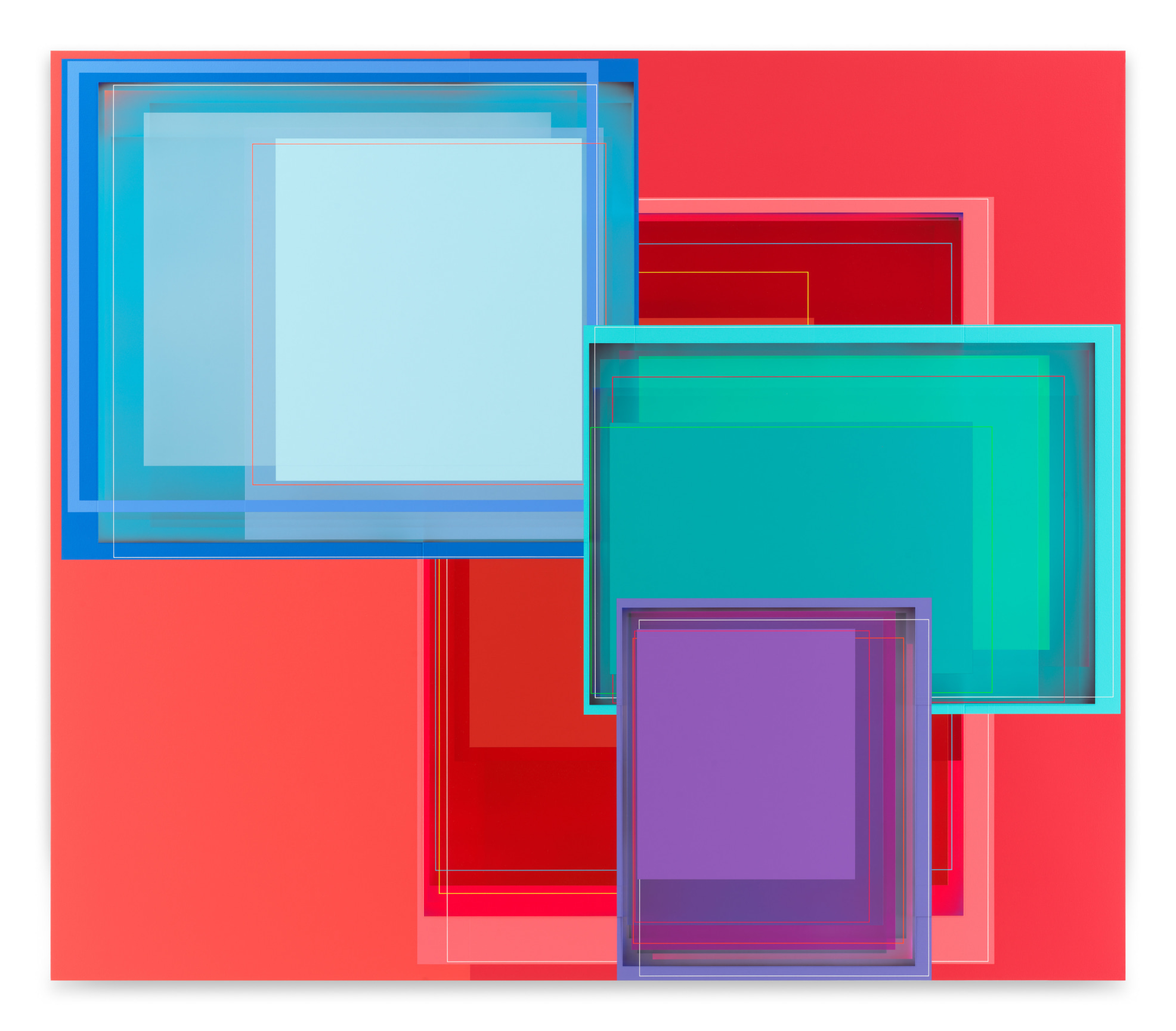 High Fidelity, 2022, Acrylic on canvas, 57 x 66 inches, 144.8 x 167.6 cm, MMG#34692