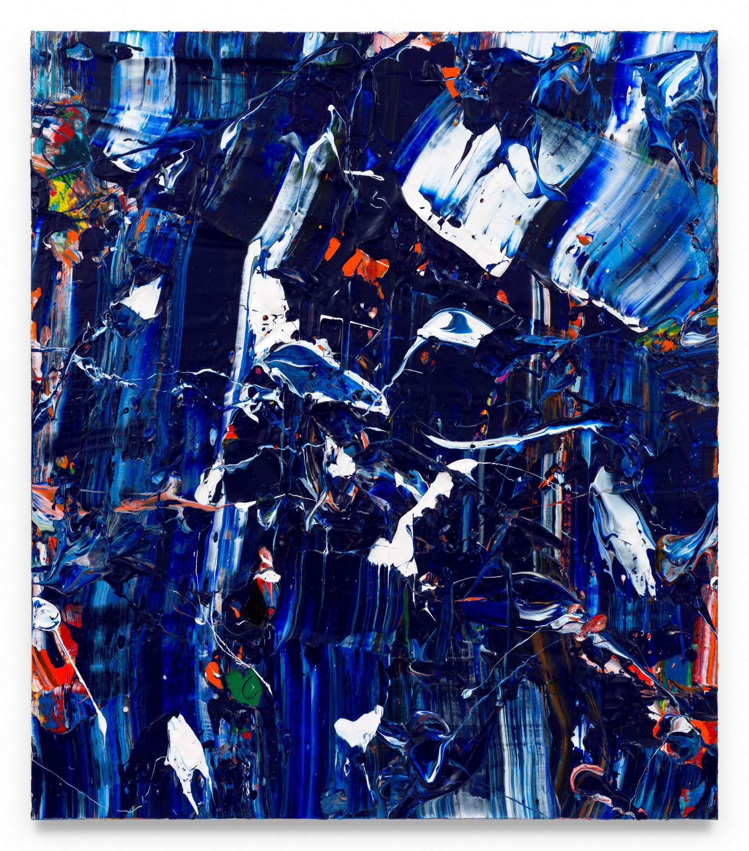 Michael Reafsnyder, Blue Blast, 2025, Acrylic on linen,